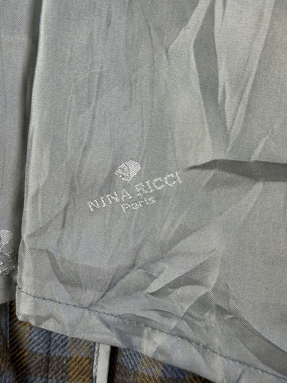 Nina Ricci Vintage Nina Ricci Paris Checkered Coat Jacket Size M / US 6-8 / IT 42-44 - 9 Thumbnail