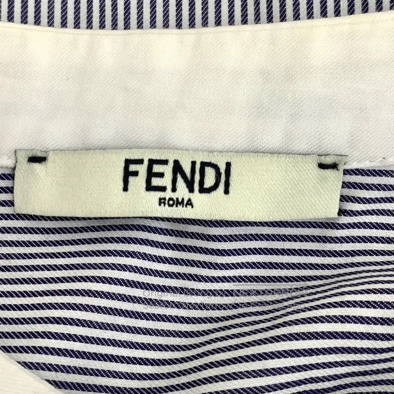 Fendi Fendi Color block striped cotton round neck long sleeve sh Size XXS / US 00 / IT 34 - 5 Thumbnail