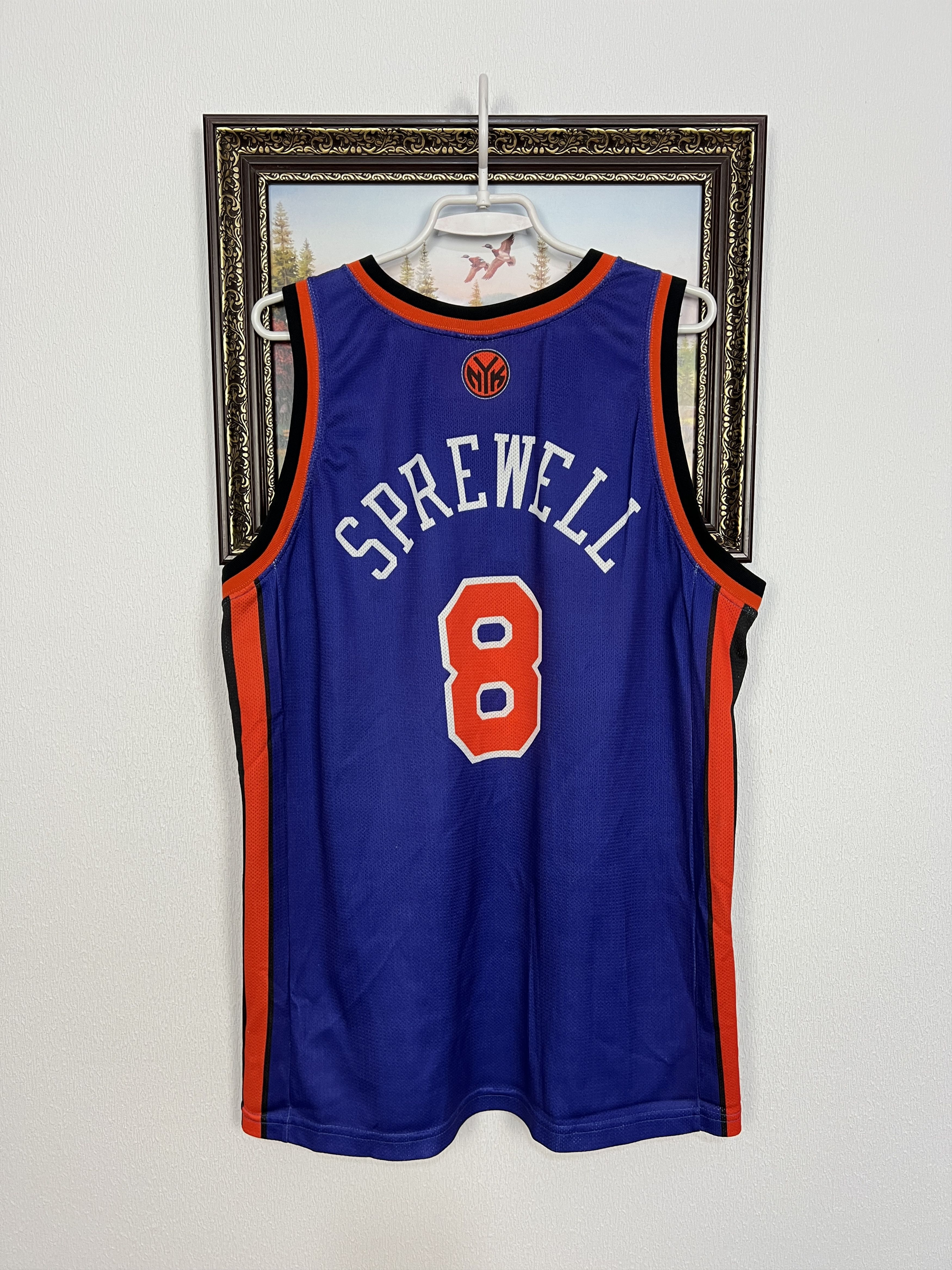 Champion Vintage 90's Champion New York Knicks Sprewell Jersey Trikot Size US XL / EU 56 / 4 - 10 Thumbnail