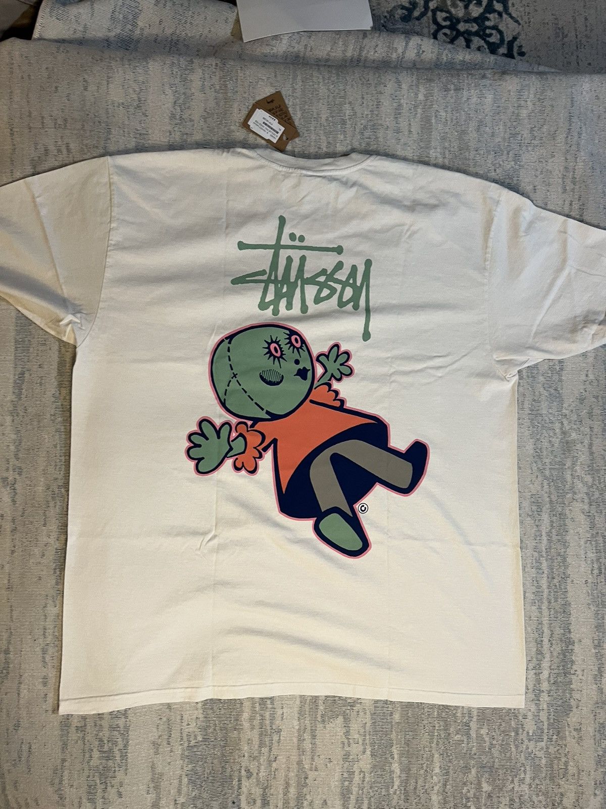 Stussy STUSSY DOLLIE PIG DYED TEE - NATURAL - XL | Grailed