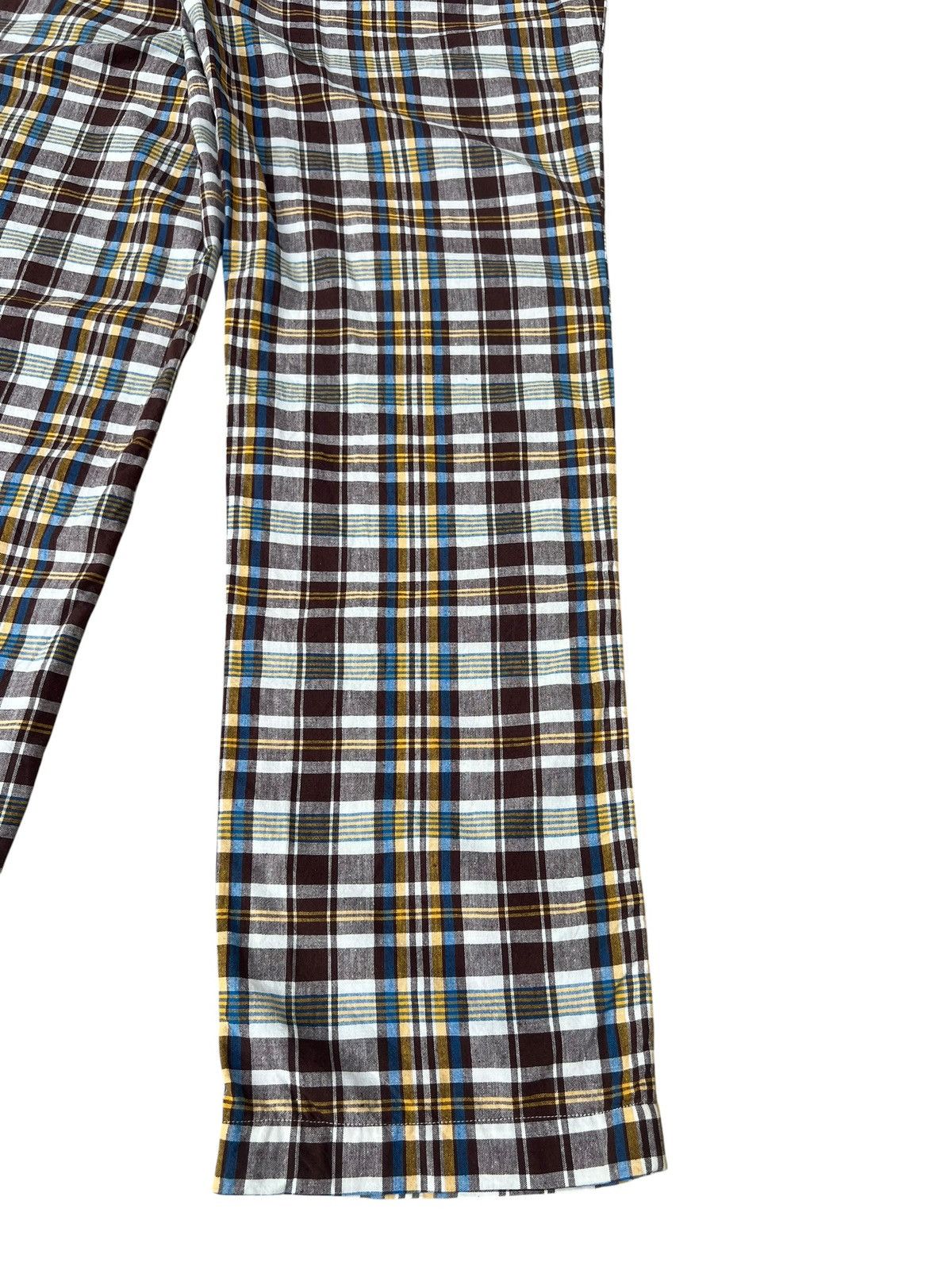 Waste(twice) Waste Twice Japan 100% Linen Checkered Trouser Pant Size US 34 / EU 50 - 17 Thumbnail
