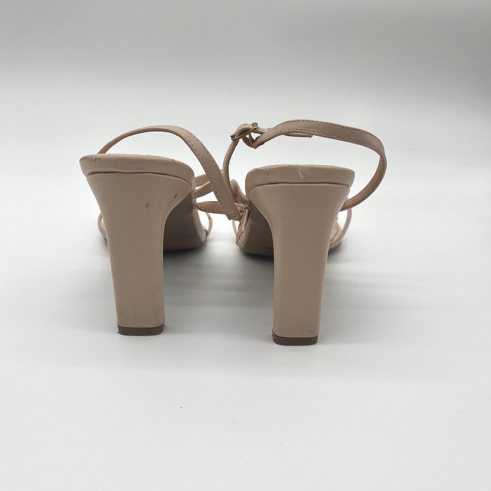 Unknown London LULUS Strappy Heels, Beige Bridal, Size 10 Size US 10 / IT 40 - 4 Thumbnail