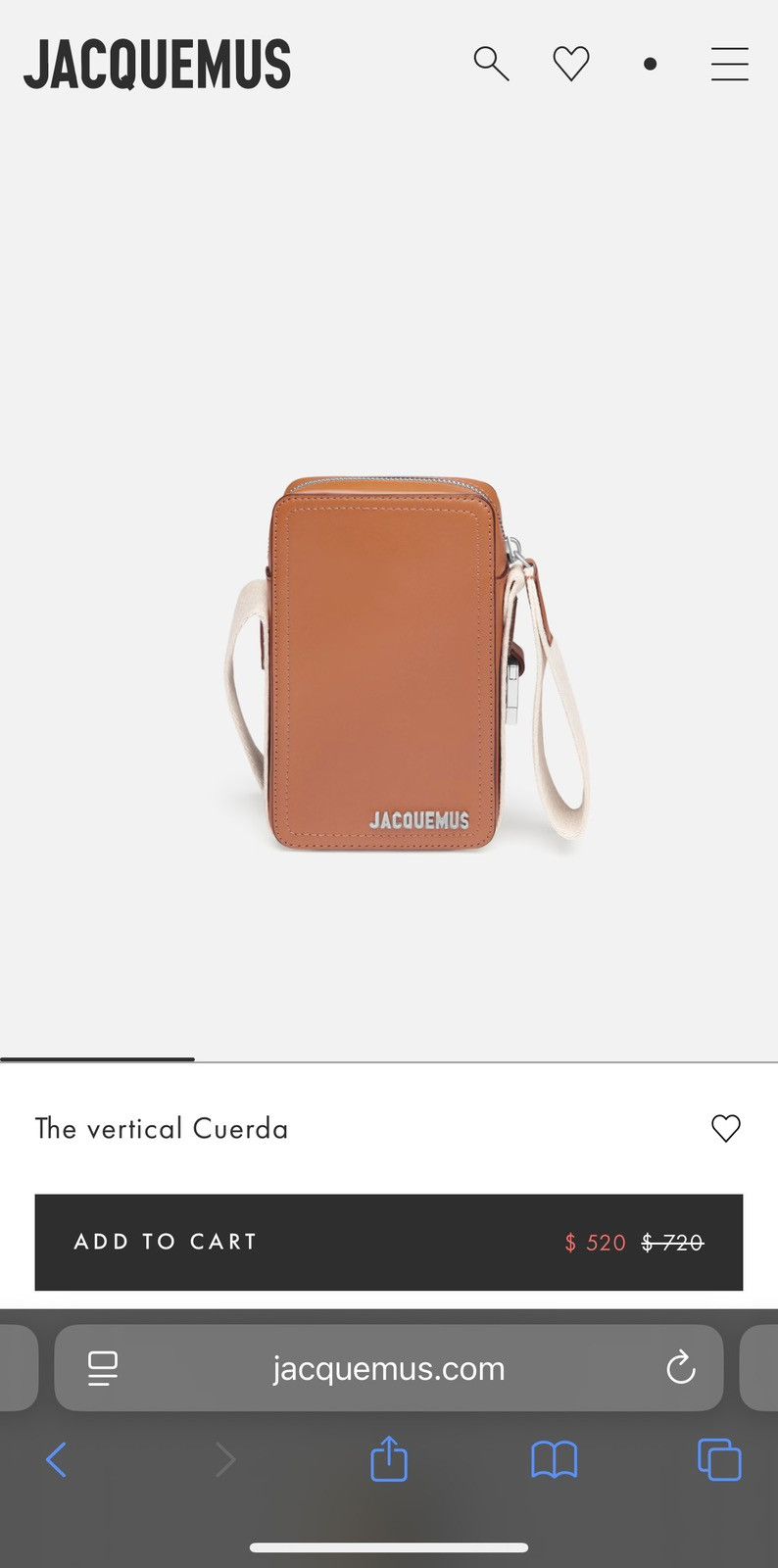 Jacquemus The Vertical Cuerda Bag Size ONE SIZE - 11 Thumbnail