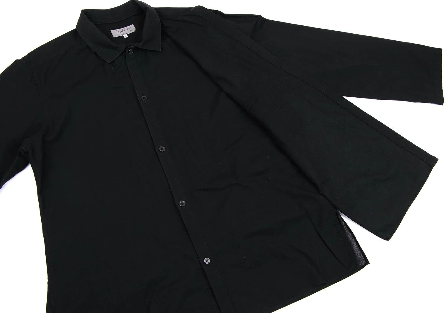 Yohji Yamamoto Yohji Yamamoto Cotton Linen Half Layered Shirt Size US L / EU 52-54 / 3 - 11 Thumbnail
