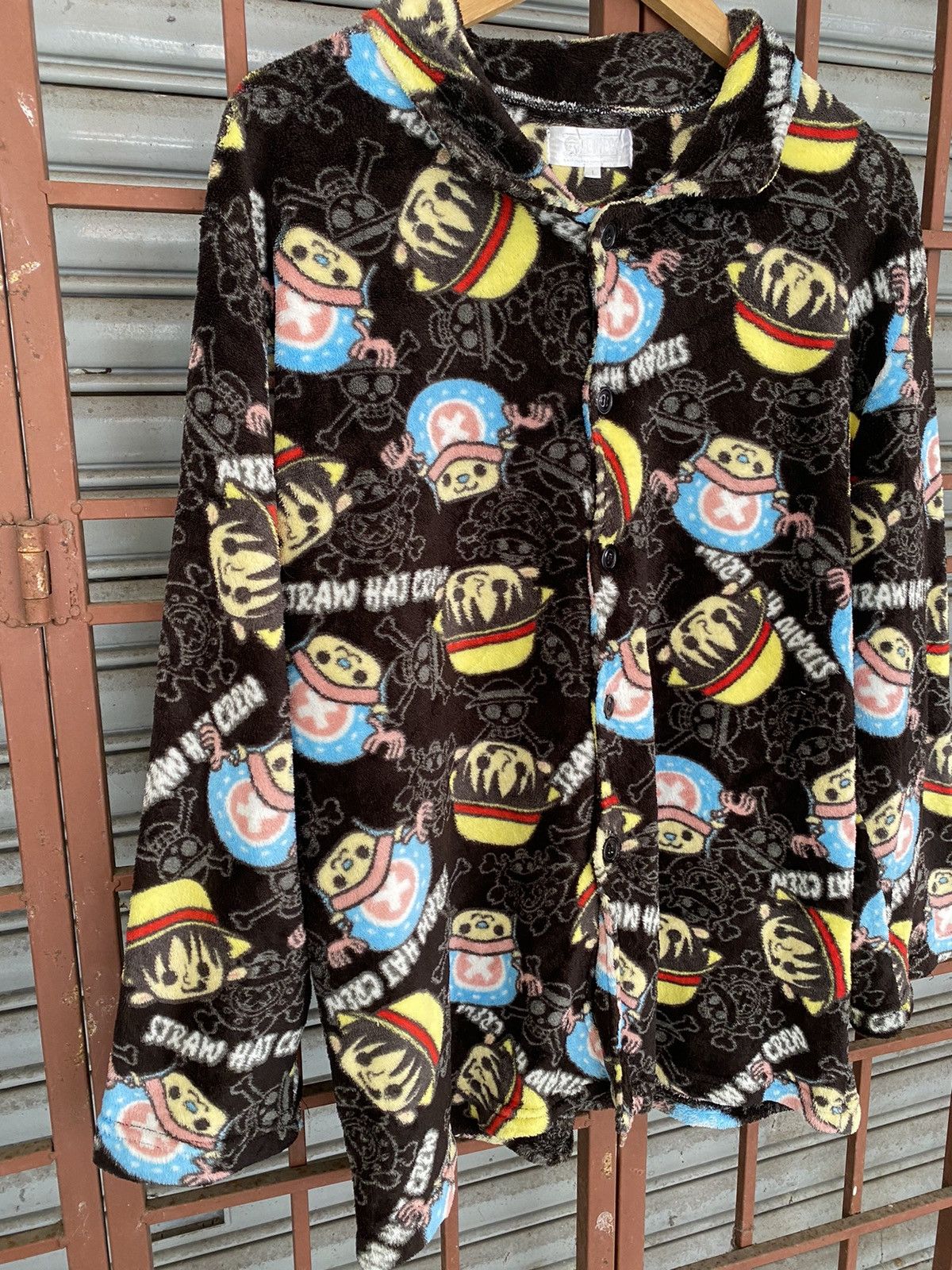 Anime × One Piece × Vintage Vintage Y2K AOP One Piece fleece sweatshirt Size US L / EU 52-54 / 3 - 4 Thumbnail