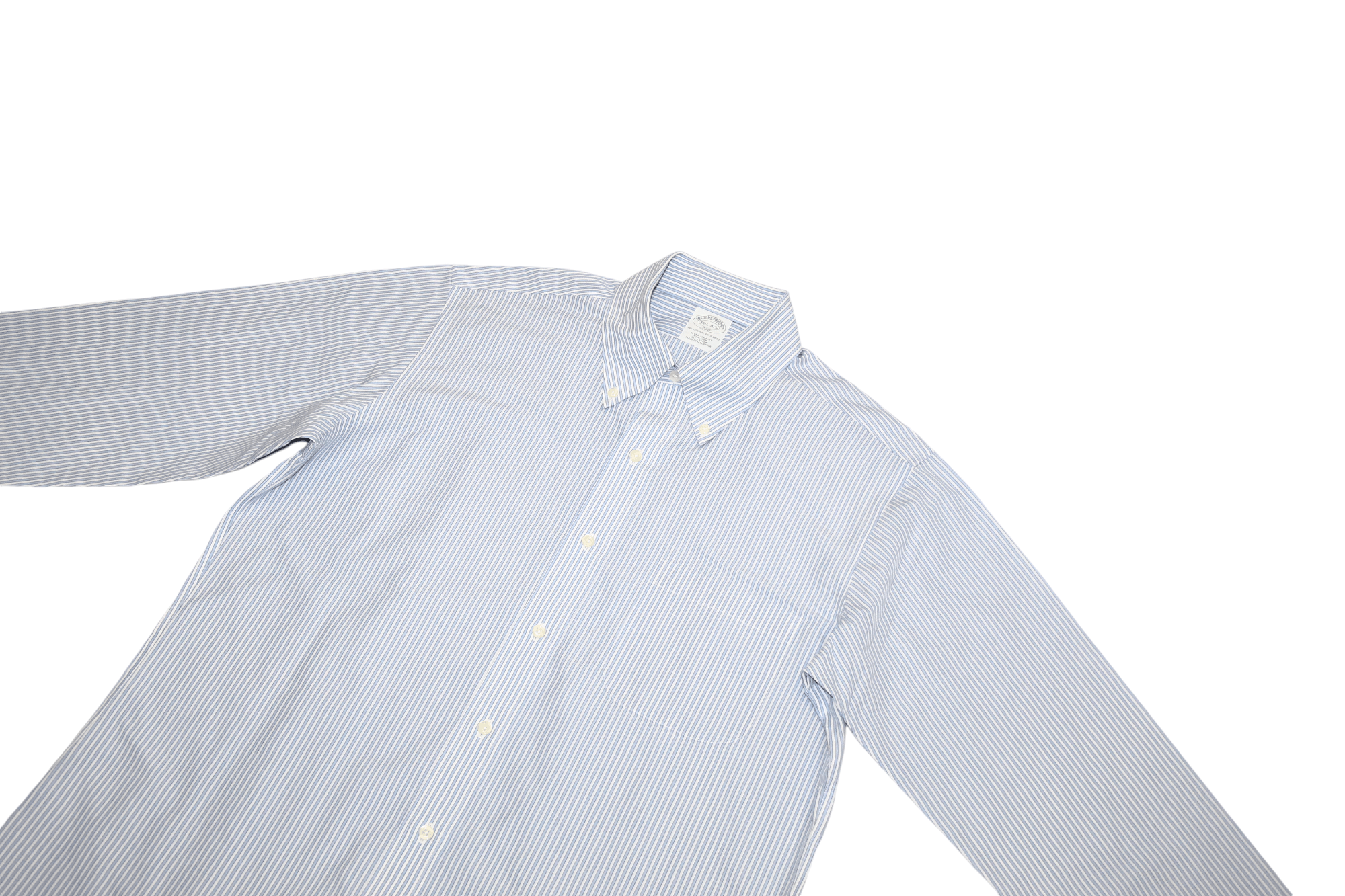 Brooks Brothers Brooks Brothers 346 Extra Slim Fit Non Iron Oxford Shirt Size US M / EU 48-50 / 2 - 6 Thumbnail