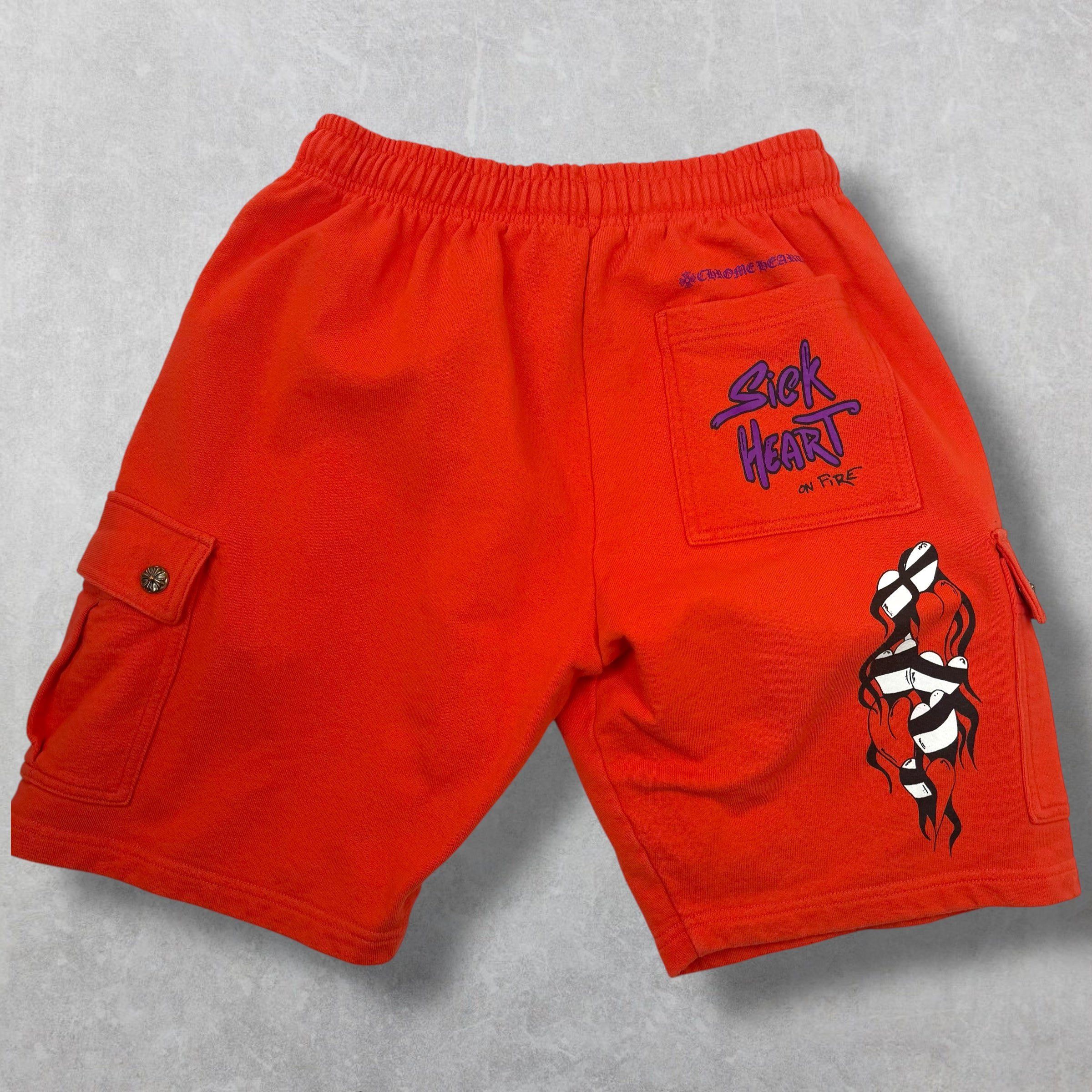 Chrome Hearts Chrome Hearts Matty Boy Sick Hearts Cargo Sweatshorts L Size US 30 / EU 46 - 2 Thumbnail