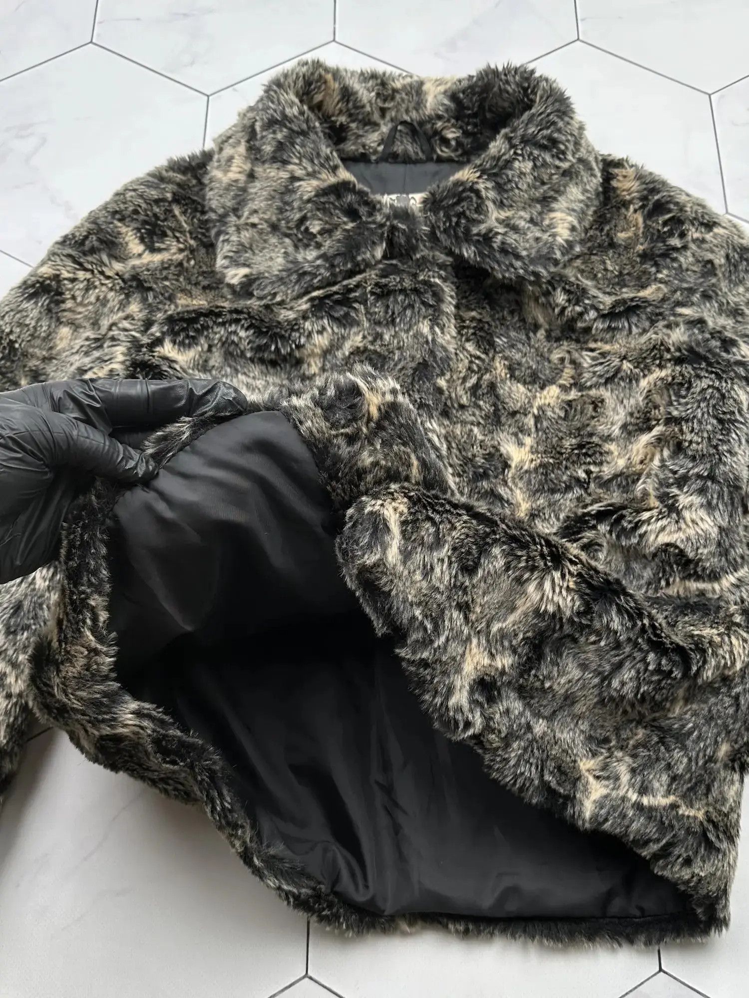 Japanese Brand Vintage Faux Fur Cropped Jacket (B444)D15E2 Size S / US 4 / IT 40 - 4 Thumbnail
