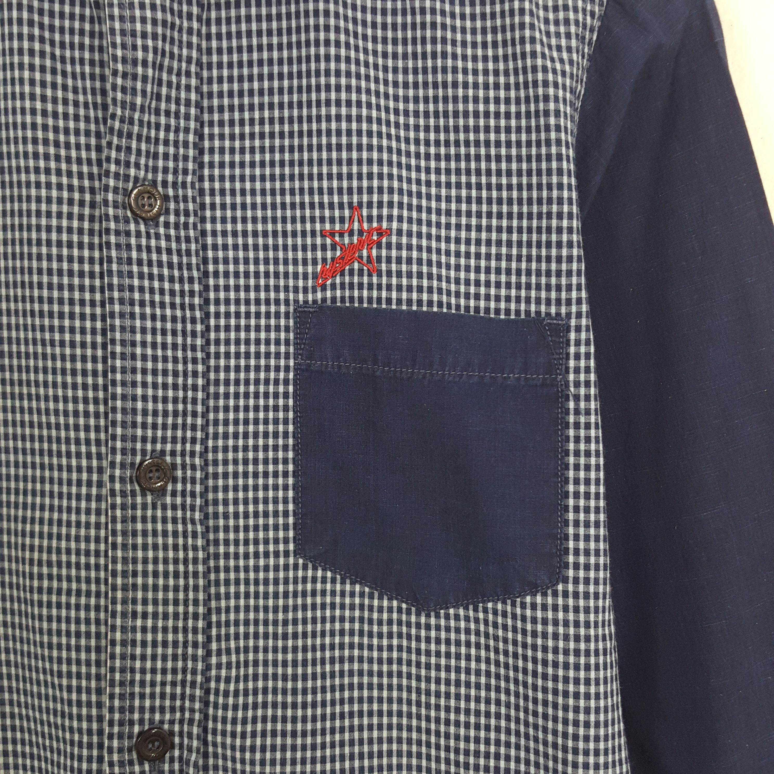 Hysteric Glamour × Japanese Brand × Vintage Vintage Hysteric Shirt Custom Art Logo Button Up Shirt Size US XS / EU 42 / 0 - 4 Thumbnail