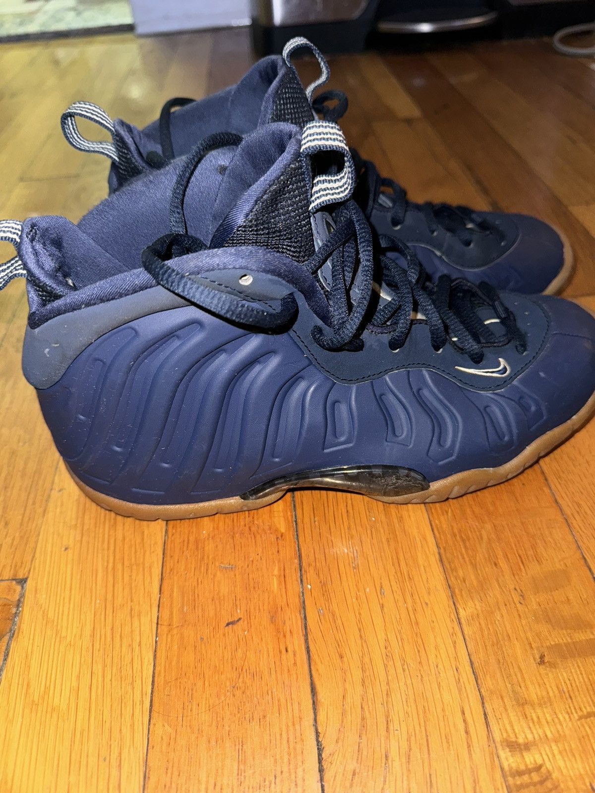 image of Nike Air Foamposite One - Navy Blue Gum Shoes, Men's (Size 5.5)