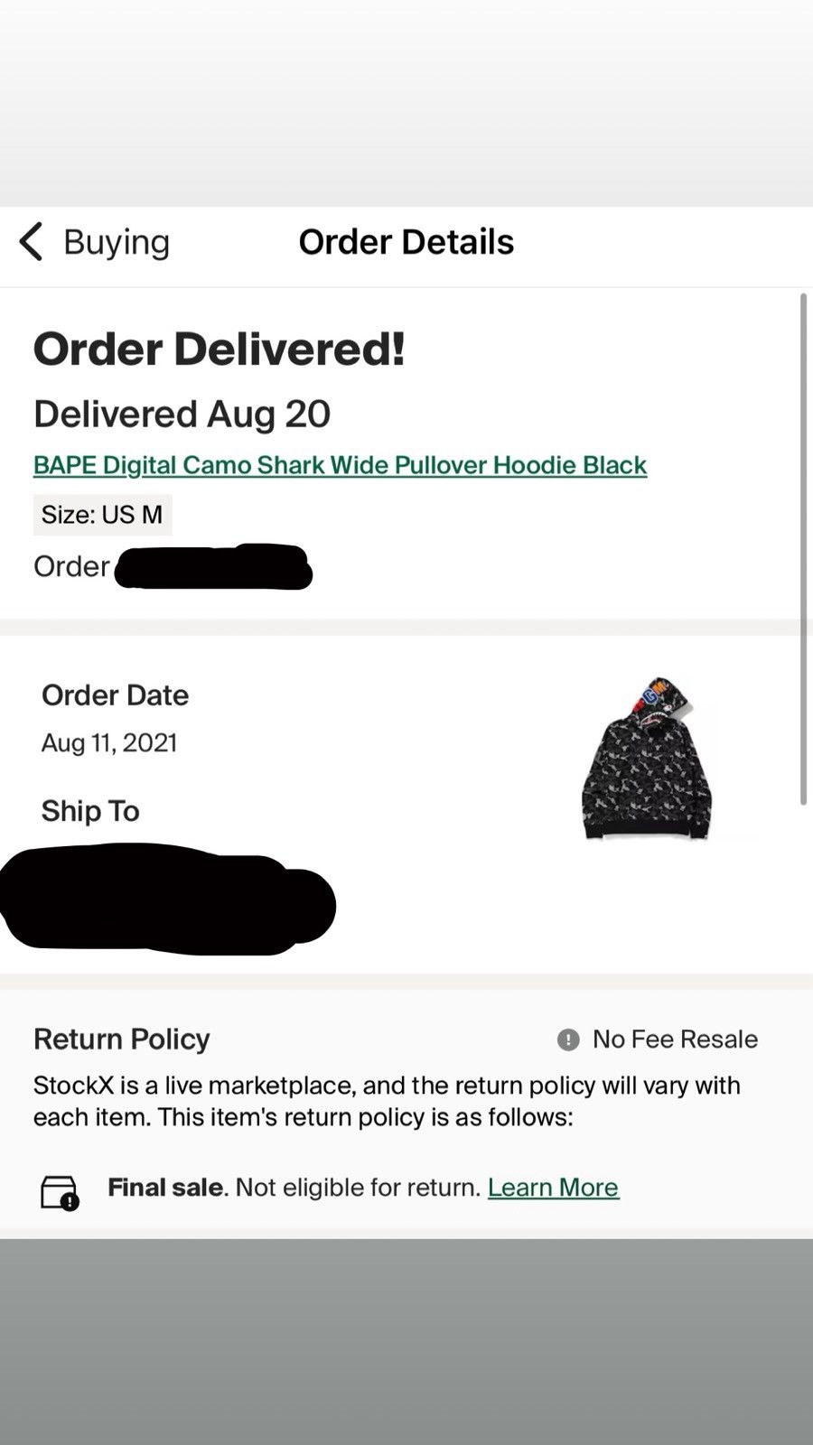 Bape BAPE Digital Camo Shark Wide Pullover Hoodie Size US M / EU 48-50 / 2 - 8 Thumbnail