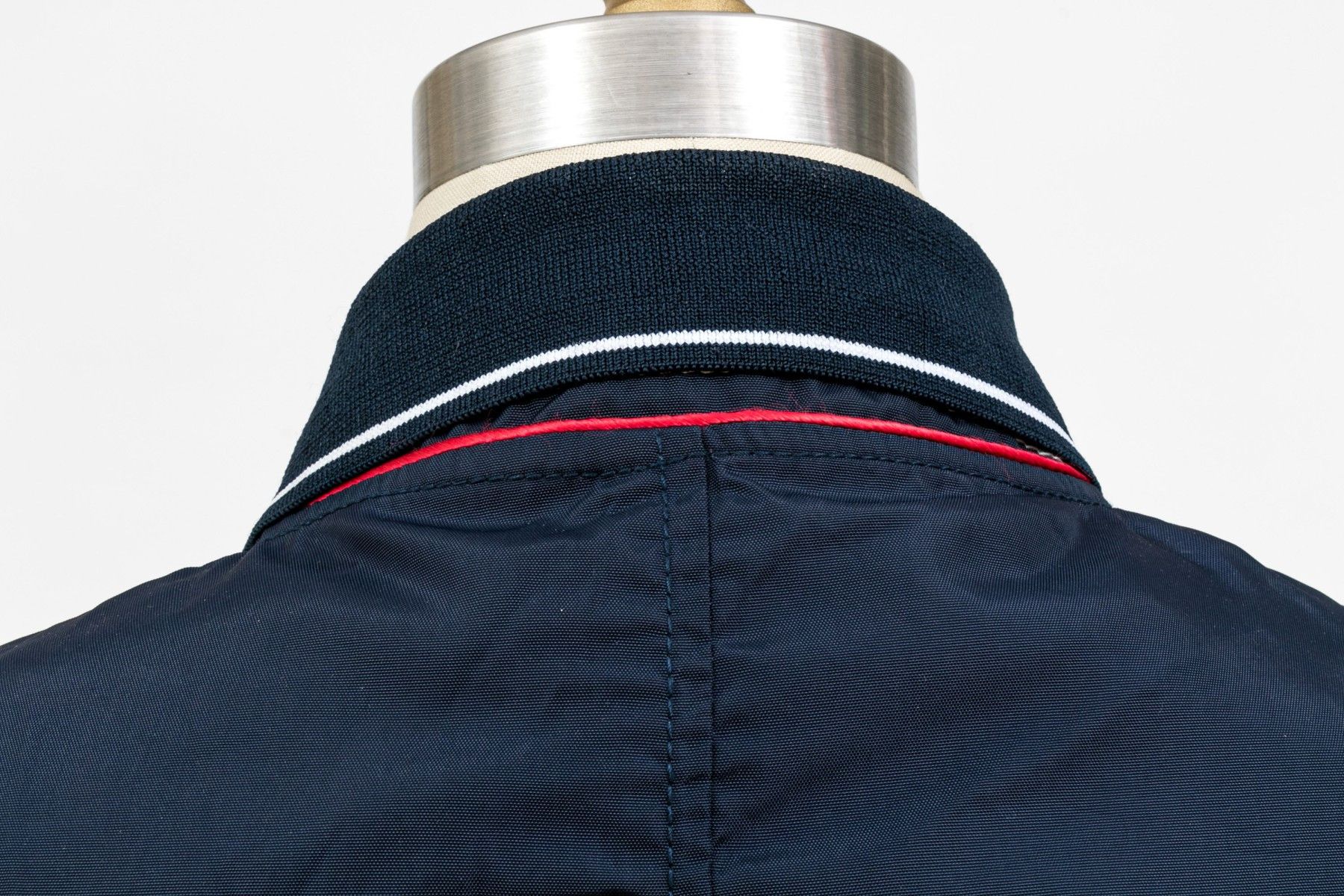Emporio Armani ARMANI JEANS NAVY BLUE NYLON BUTTON DOWN JACKET Size US S / EU 44-46 / 1 - 7 Thumbnail