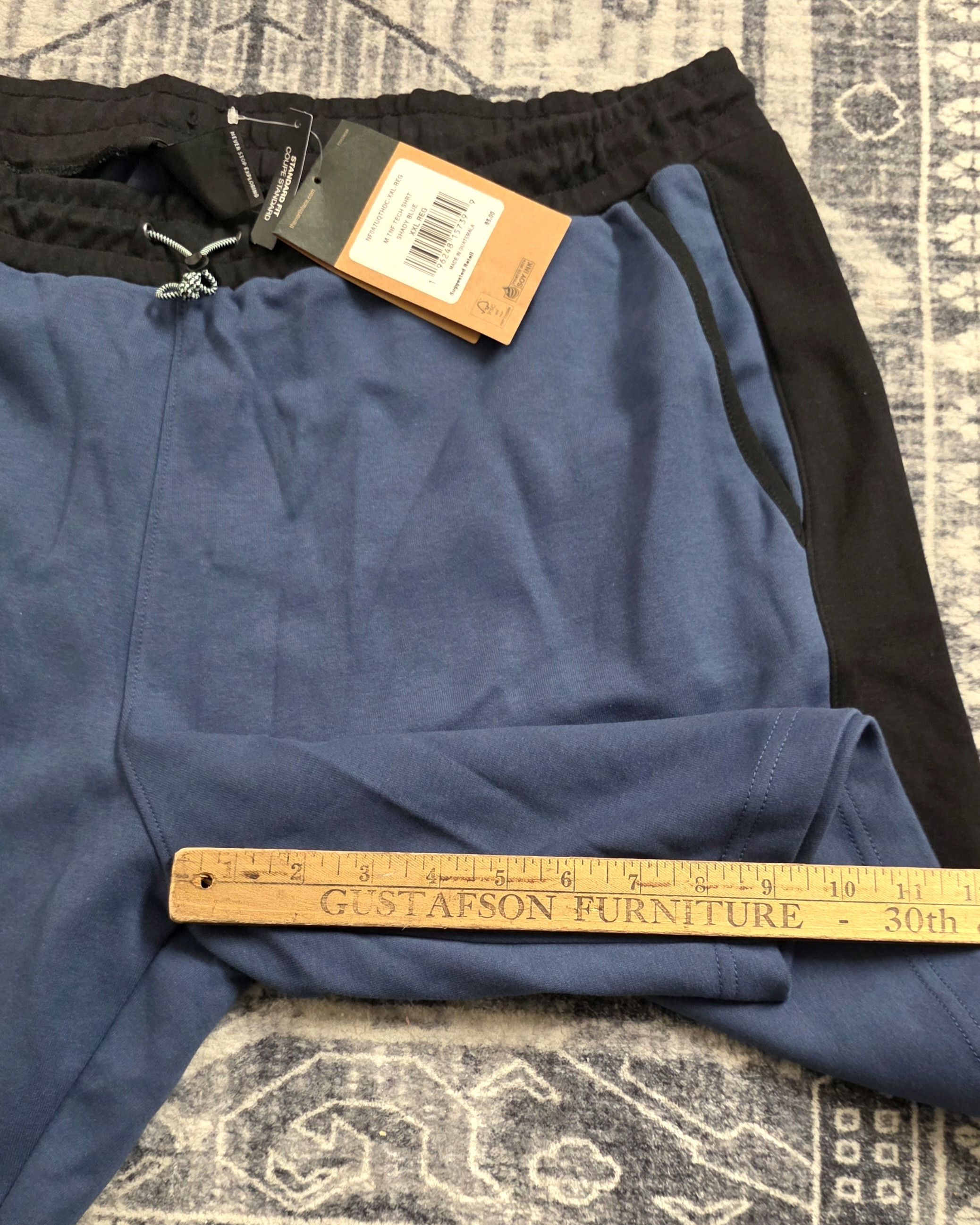 The North Face North Face TNF Tech Shorts Knit Cotton Blend Shady Blue XXL Size US 38 / EU 54 - 4 Thumbnail