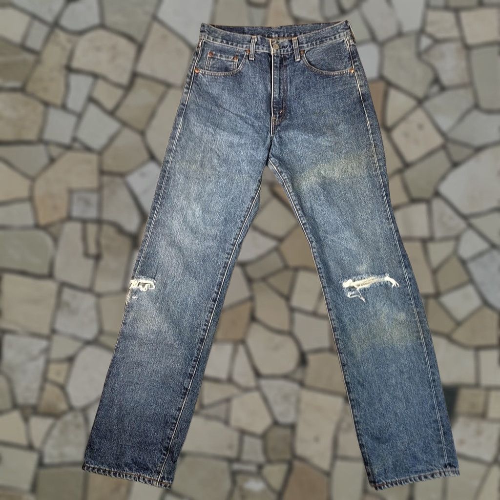 Levi's VINTAGE Levi's 502 Jeans Mens 28x32 Big E Selvedge Denim Japan 90s Tag 32x34 Size US 28 / EU 44 - 1 Thumbnail