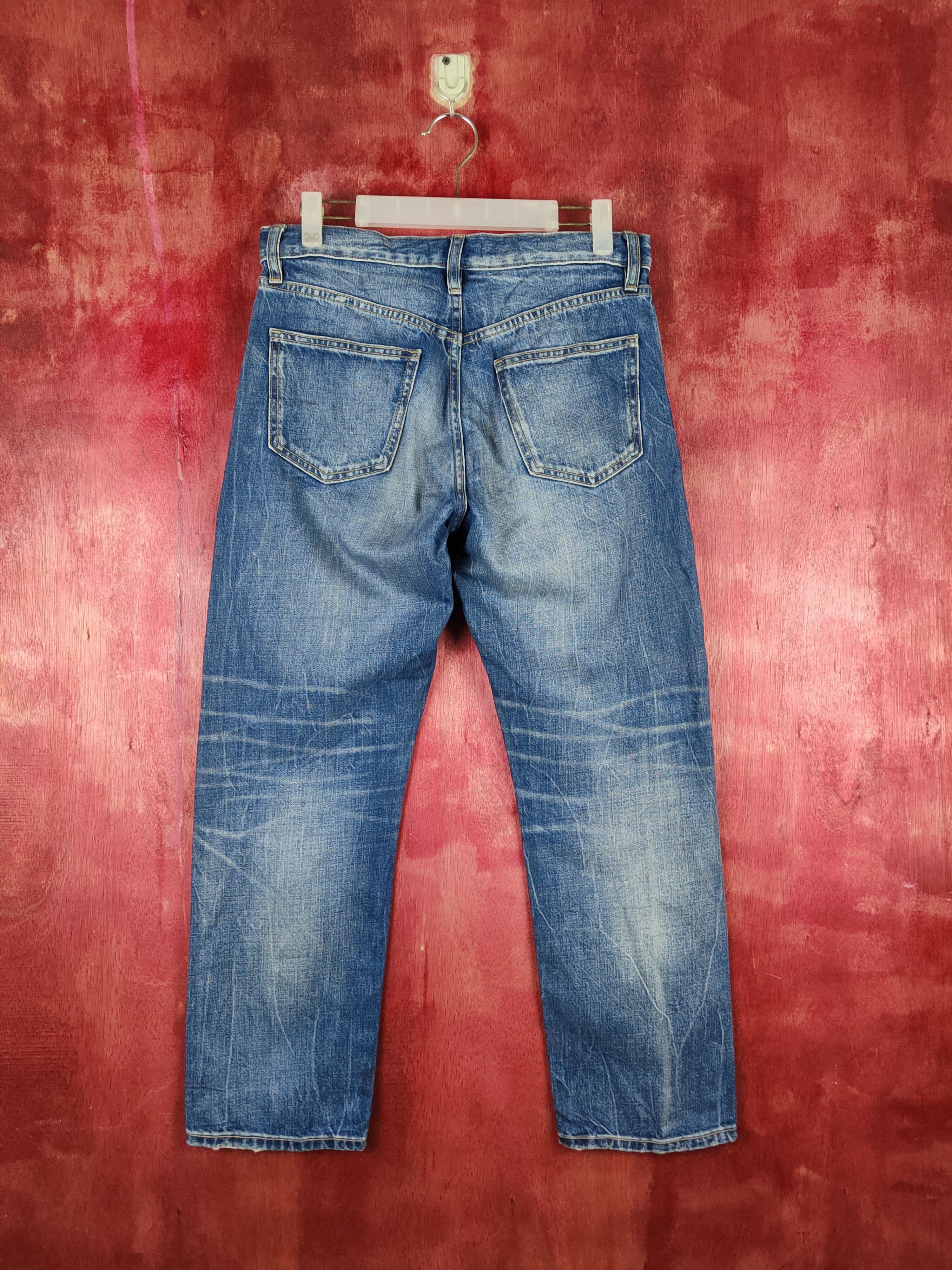 Japanese Brand Uniqlo Blue Distressed Ripped Jeans #S2210 Size US 29 - 7 Thumbnail