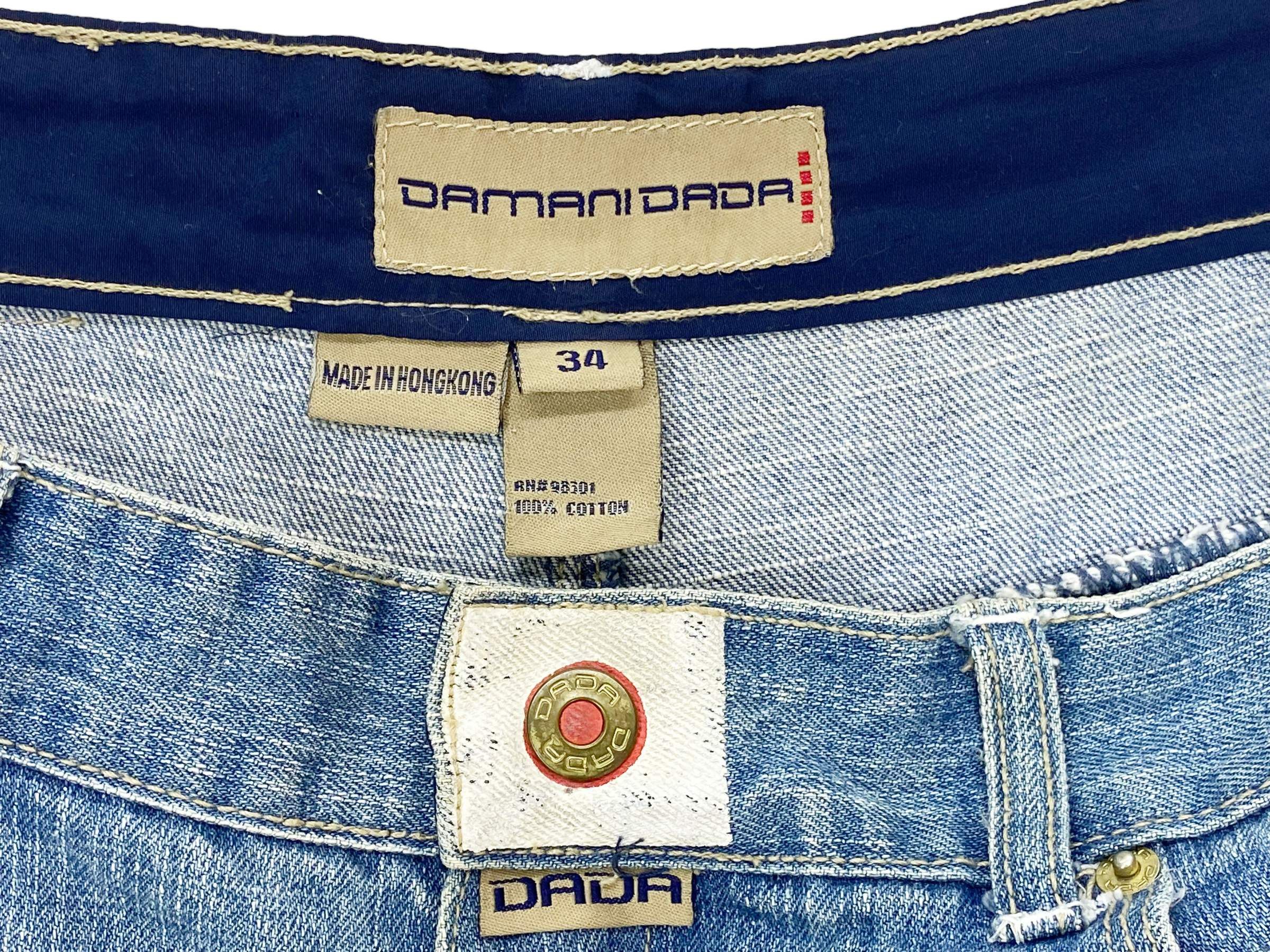Damani Dada Damani Dada Denim Jeans Dada Baggy Hip Hop Skateboards Jeans Size US 33 - 8 Thumbnail