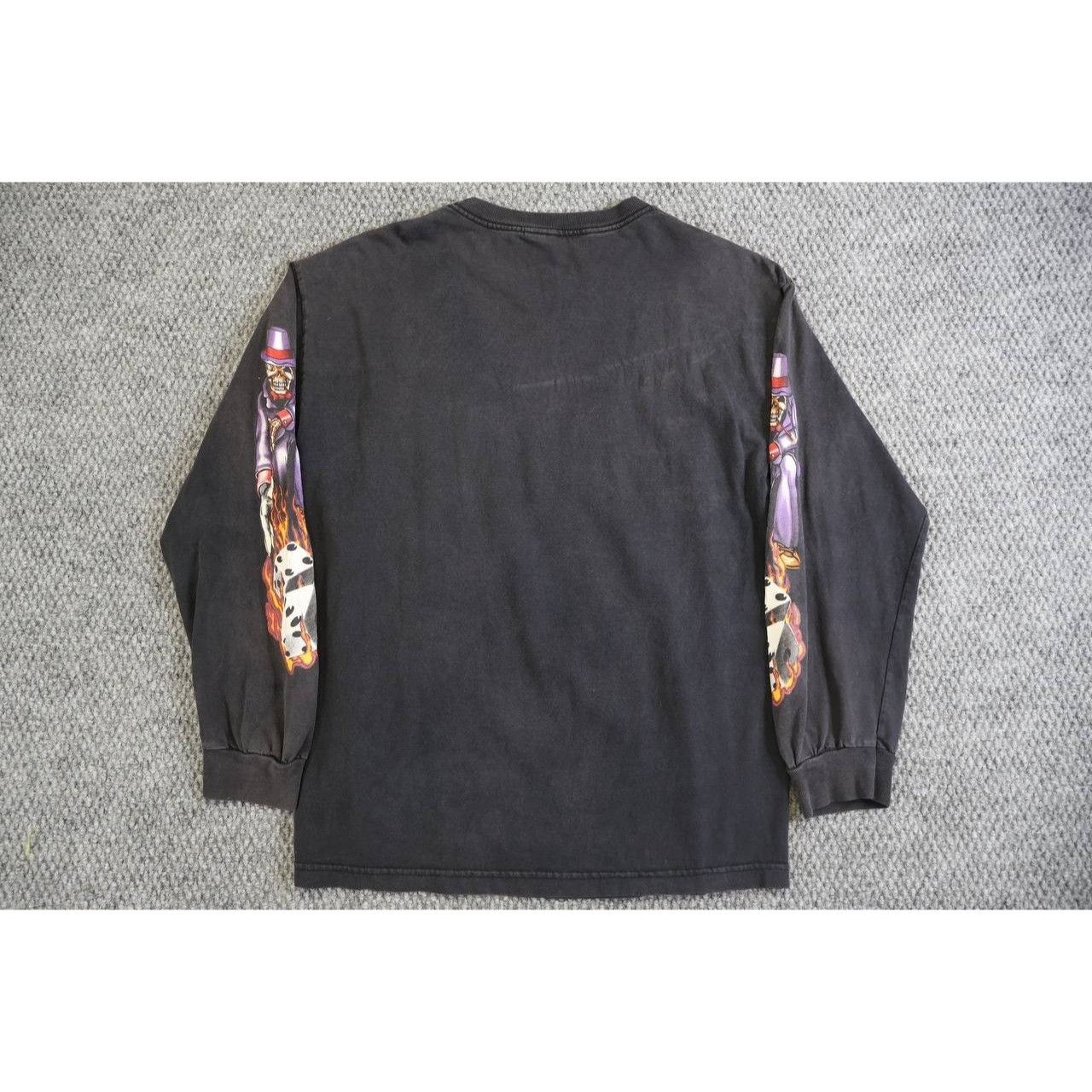 Vintage Vintage Skull Smoking Dice Flames Graphic Long Sleeve Shirt Size US M / EU 48-50 / 2 - 2 Thumbnail
