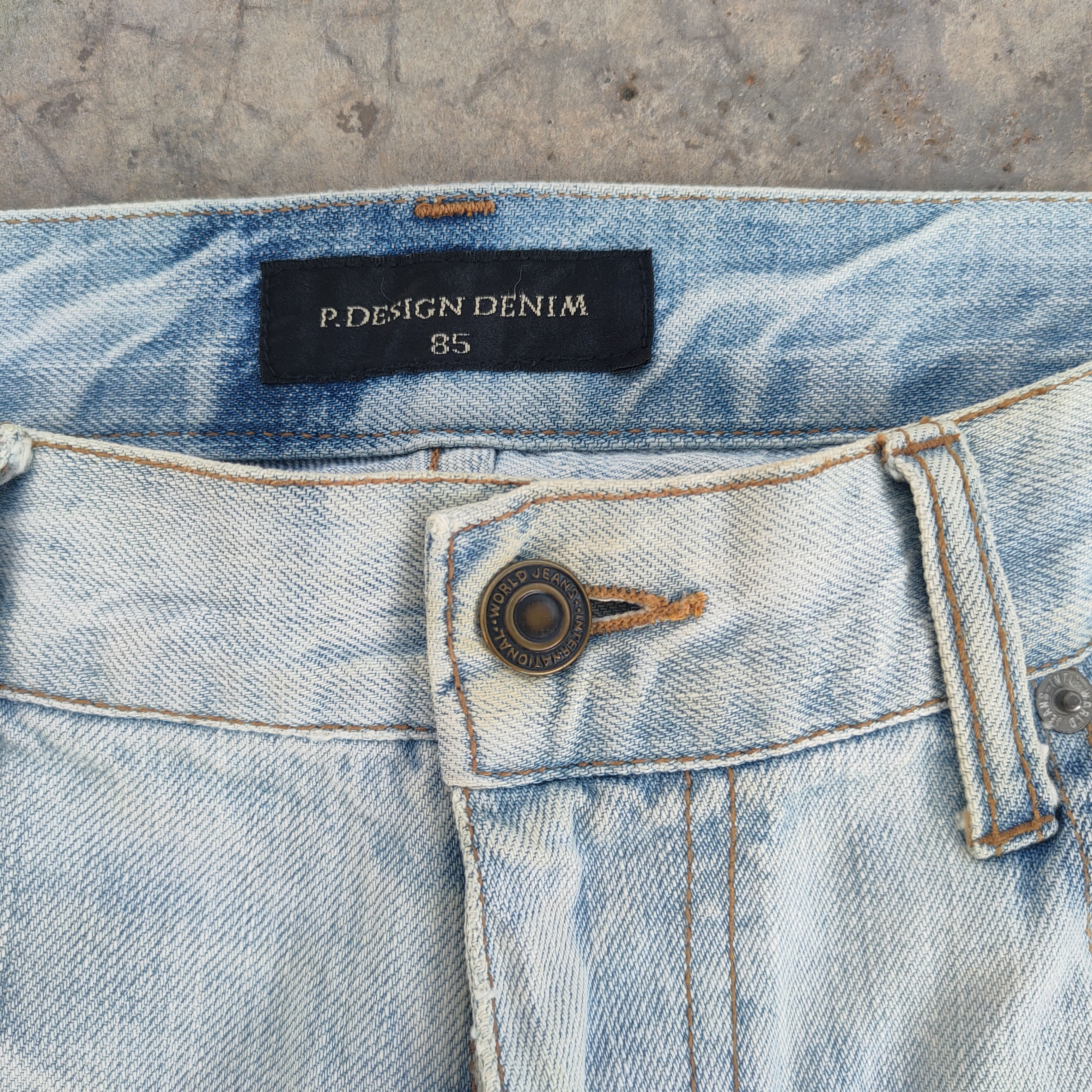Japanese Brand × Jean × Vintage VINTAGE JAPANESE PAINT LIGHT BLUE JEANS DENIM PANTS Size US 34 / EU 50 - 5 Thumbnail