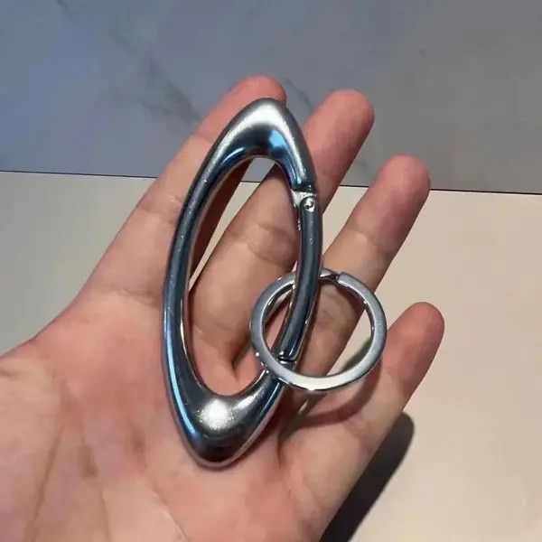 Japanese Brand Honoka x Maria Y2k Silver Keychain Essential Icon Carabiner Size ONE SIZE - 2 Thumbnail