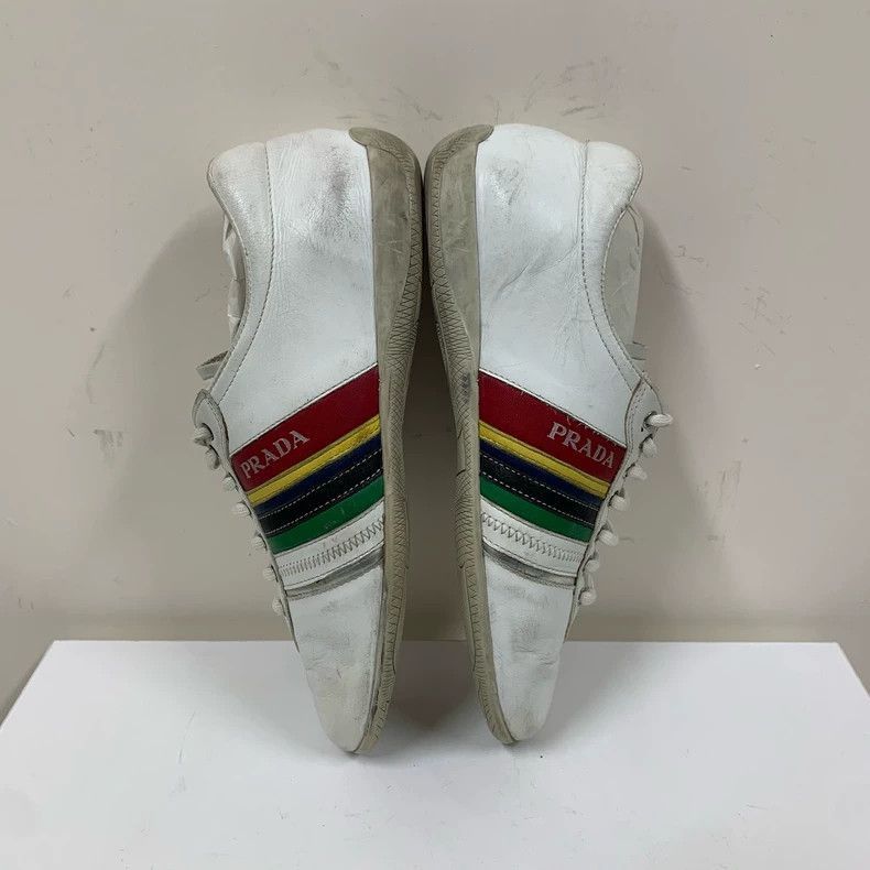 Prada Prada Casual Sneakers with Colorful Stripes -2505 Size US 6 / IT 36 - 4 Thumbnail