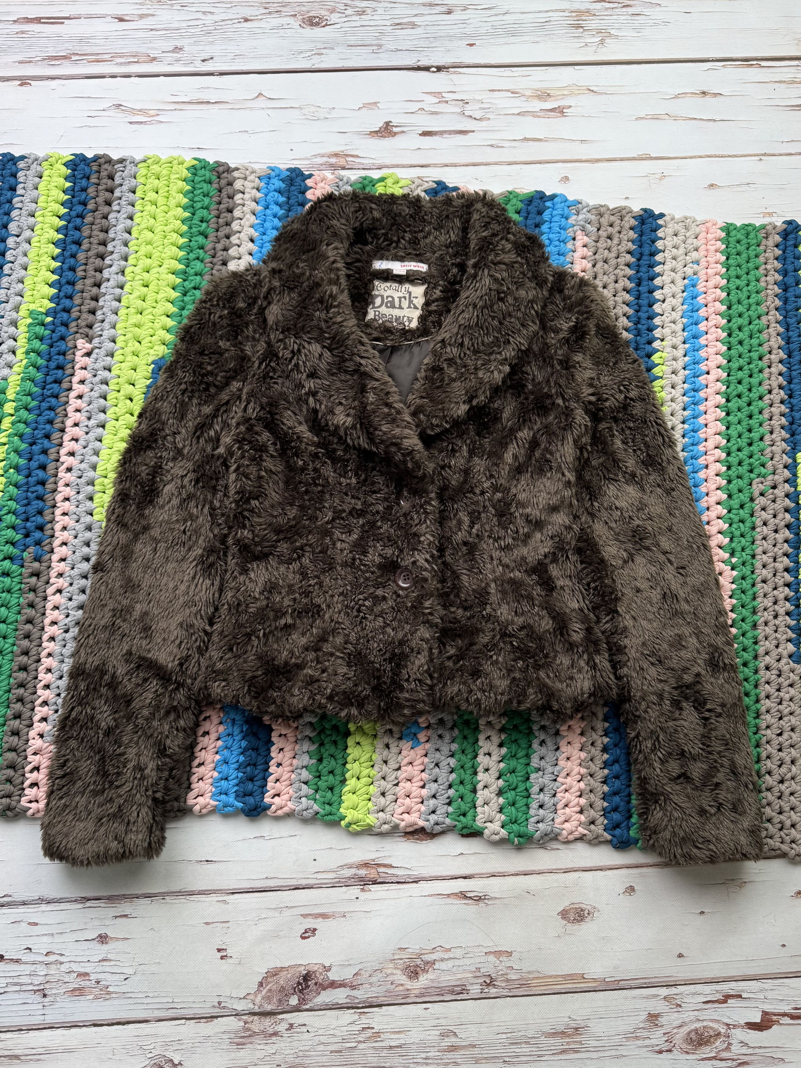 Japanese Brand Vintage Cropped Faux Fur Jacket (ET1)(D15) Size M / US 6-8 / IT 42-44 - 1 Thumbnail