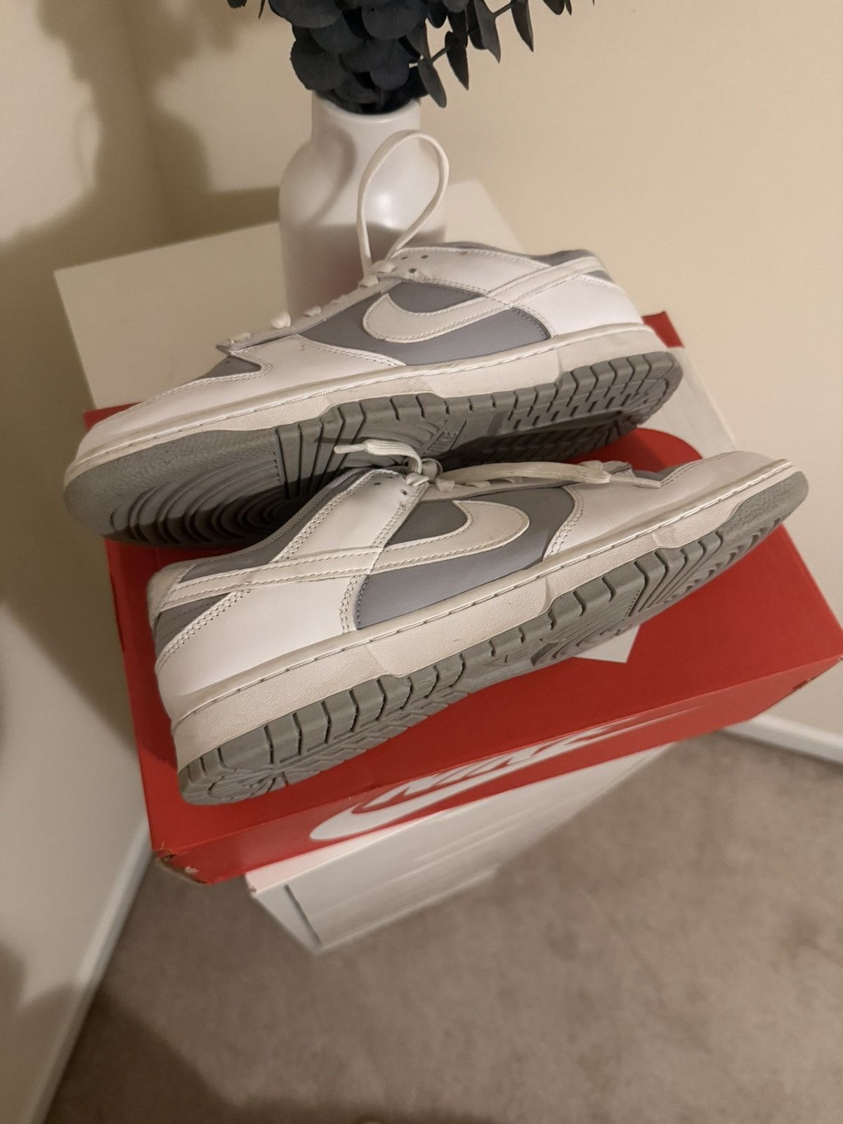 Nike Nike Dunk Wolf Grey / White sneakers Size US 10 / EU 43 - 1 Thumbnail