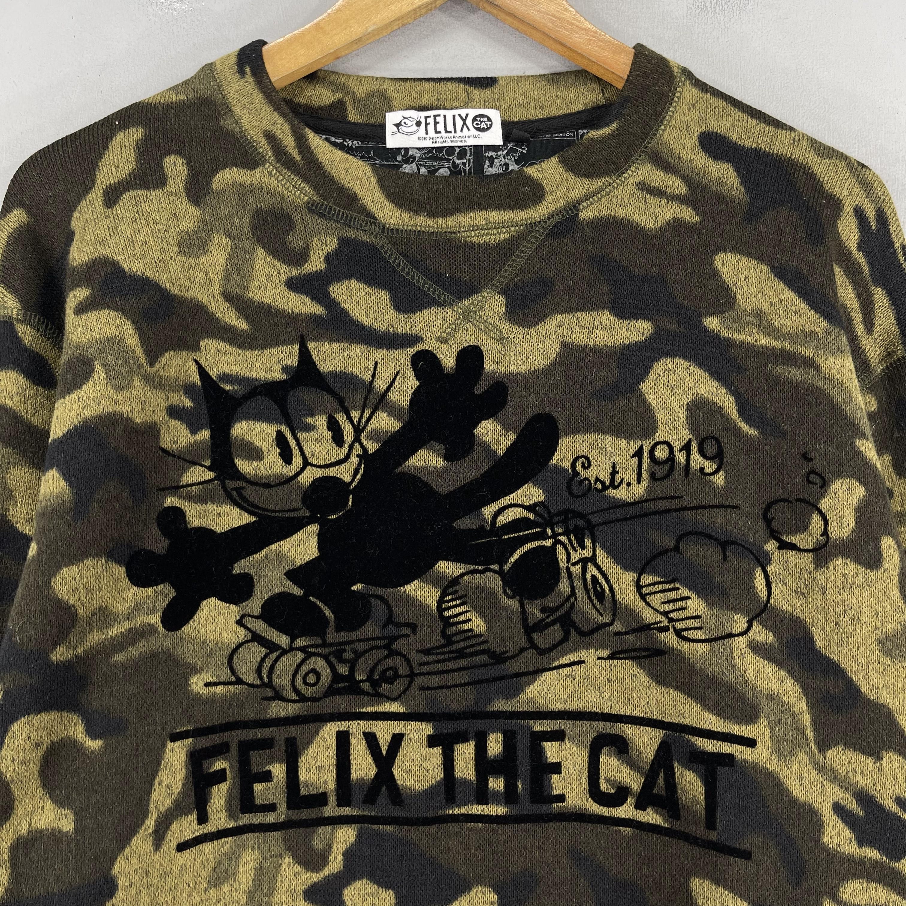 Cartoon Network × Felix × Vintage Vintage FELIX THE CAT Cartoon Printed Crewneck Sweatshirt Size US M / EU 48-50 / 2 - 2 Thumbnail