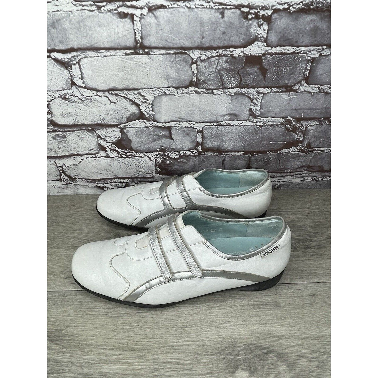 Mephisto Mephisto Cool Air White Leather Strap Driving Loafers Shoes Size US 10 / IT 40 - 16 Thumbnail