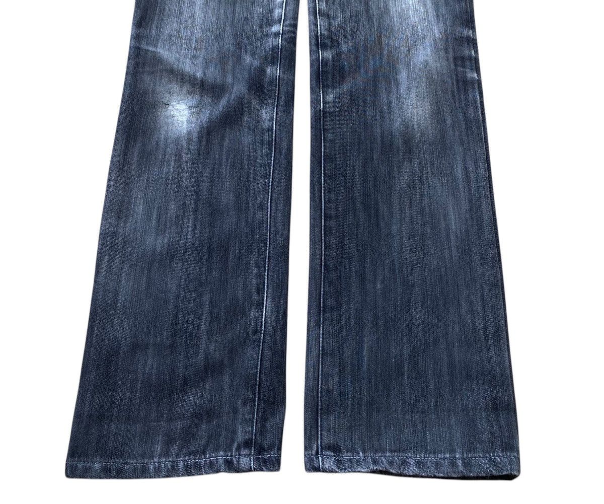 Edwin Edwin Blue Wash Whiskered Style Straight Leg Jeans Size US 29 - 5 Thumbnail
