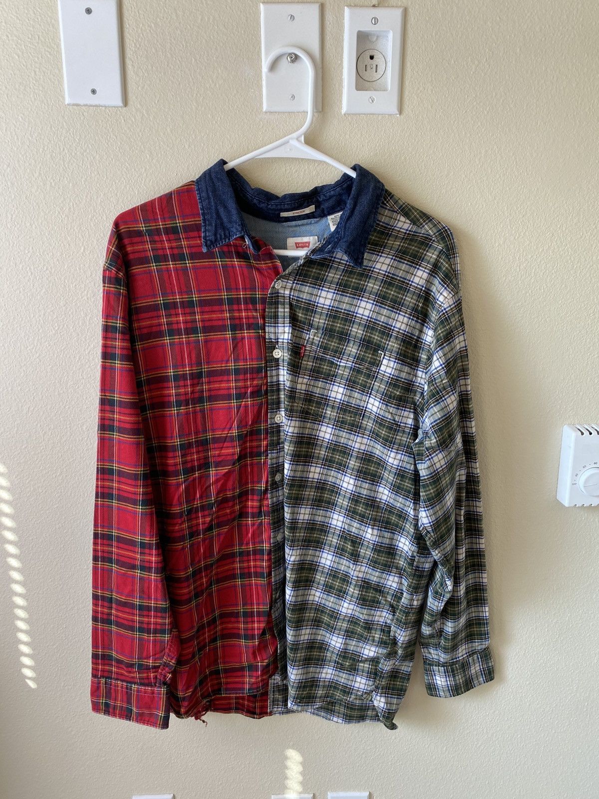 Levi's Levi’s Split-Colored Flannel with Denim Collar Size US L / EU 52-54 / 3 - 1 Thumbnail