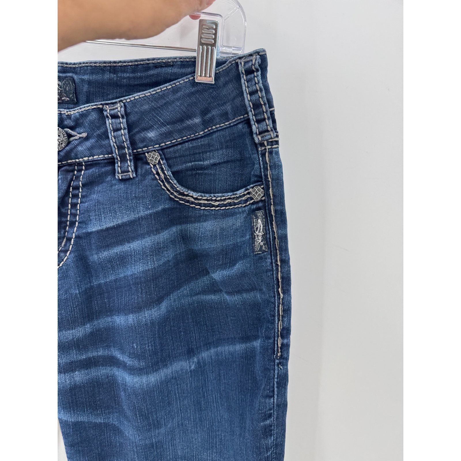 Silver Jeans Co. Silver Jeans suki mid rise straight dark wash size 31x32 Size 31" - 5 Thumbnail