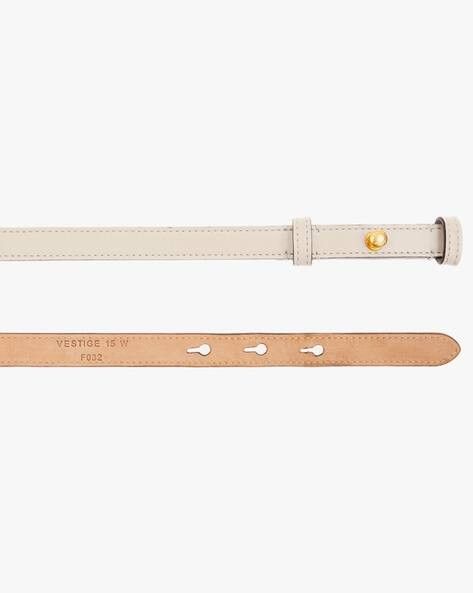 Bally o1y0725 Size : 105 = 42 / Thin Belt in Off-White Size ONE SIZE - 2 Thumbnail