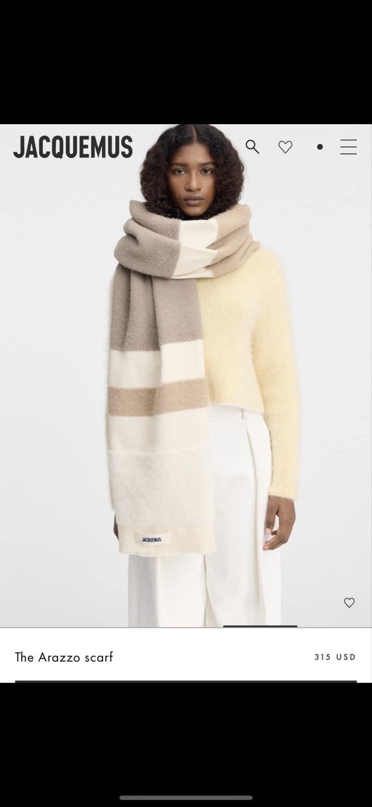 Jacquemus Jacquemus The Arazzo scarf Size ONE SIZE - 4 Thumbnail