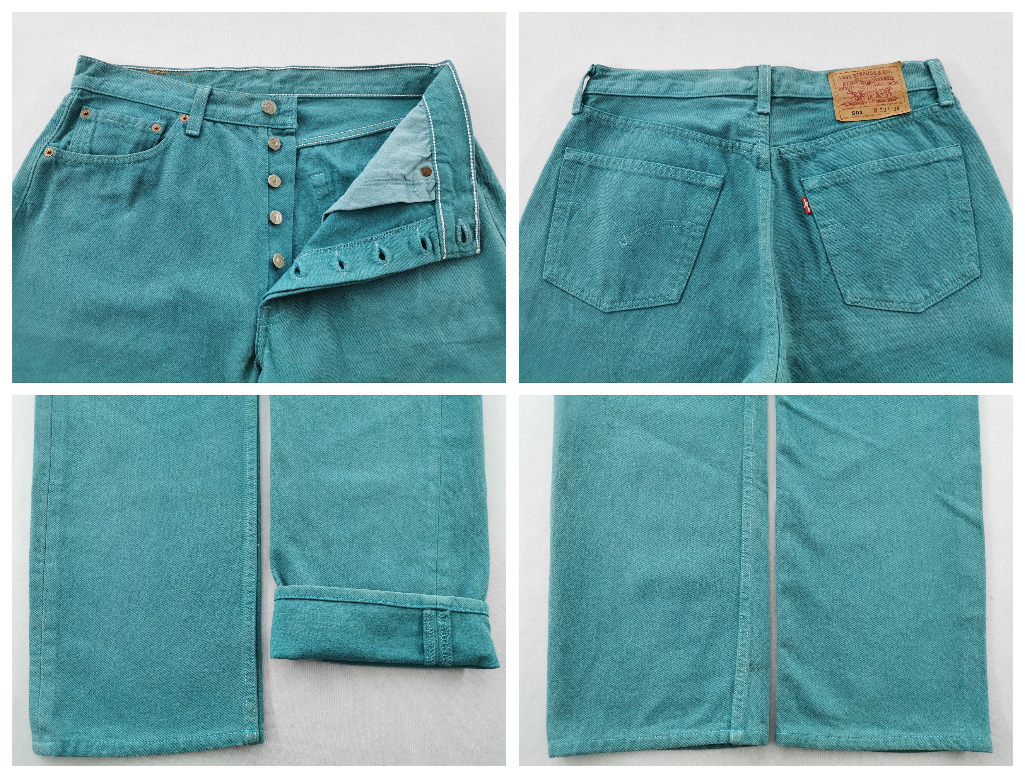 Levi's Vintage 90's Levis Lot 501 Denim Made In USA Size 32/33x34 Size US 32 / EU 48 - 7 Thumbnail