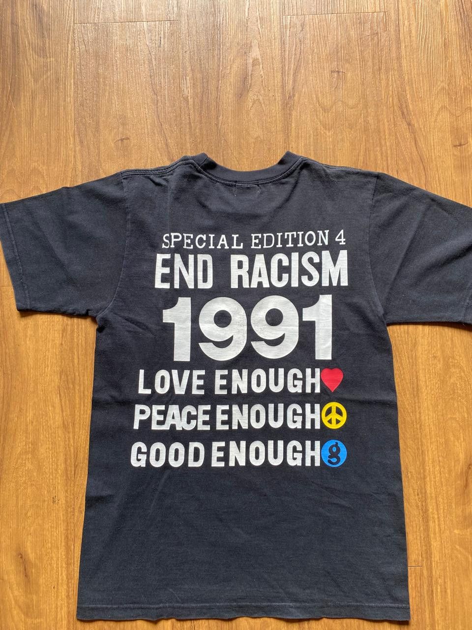 Good Enough × Hiroshi Fujiwara × Infinite Archives GDEH Goodenough Hiroshi Fujiwara END RACISM Tee Size US M / EU 48-50 / 2 - 4 Thumbnail