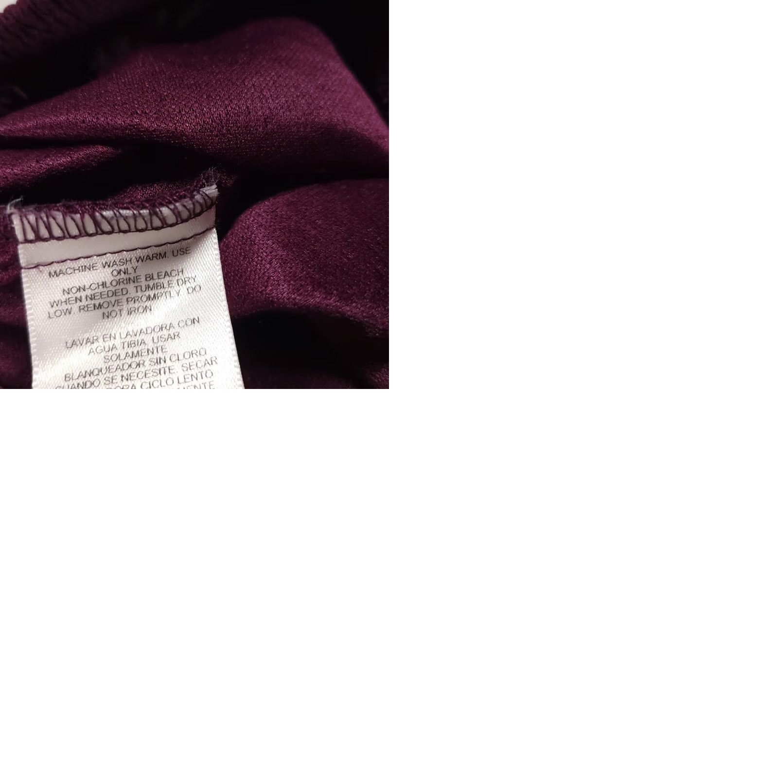Vintage VINTAGE Liz Baker Essentials Dress Pants Womens Med Purple Pull On High Rise Texture Dress Pants Regular 26x29 Solid Linen? Size 32" / US 10 / IT 46 - 9 Thumbnail