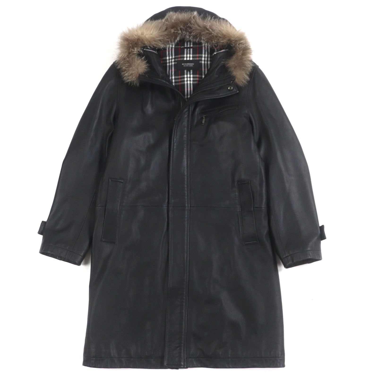 Burberry Burberry Burberry Black Label Sheep Leather Coat Leather Outerwear DUTY FREE for USA Size ONE SIZE - 1 Thumbnail