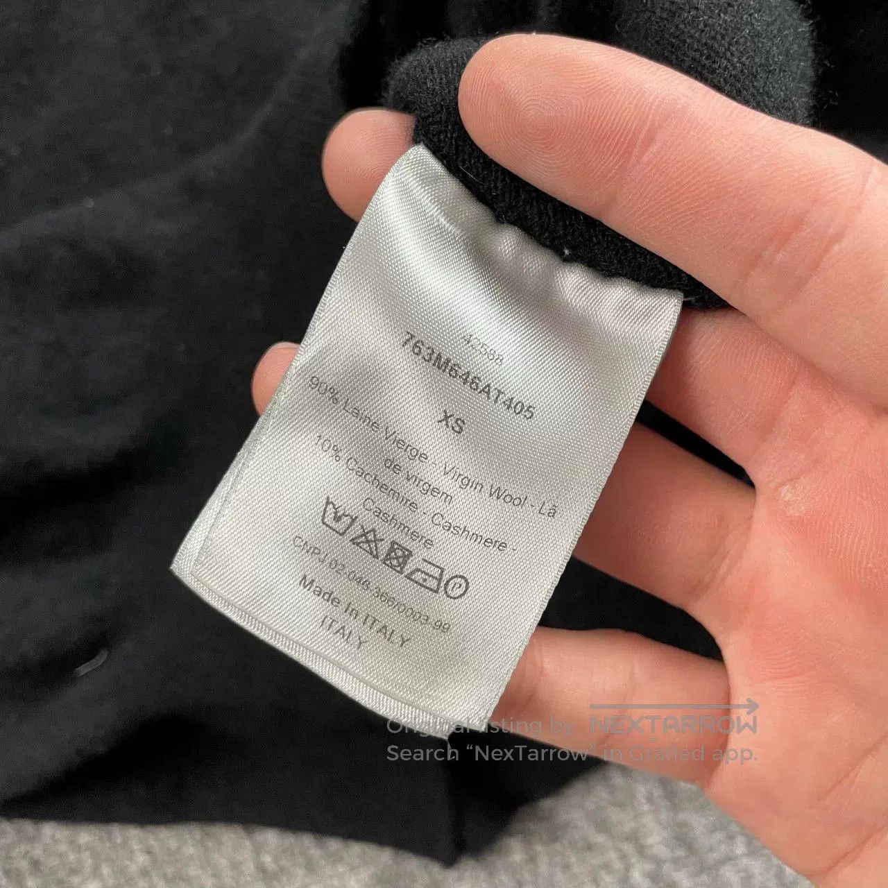 Dior Dior Black Distressed Sweater. Size XS / US 0-2 / IT 36-38 - 6 Thumbnail