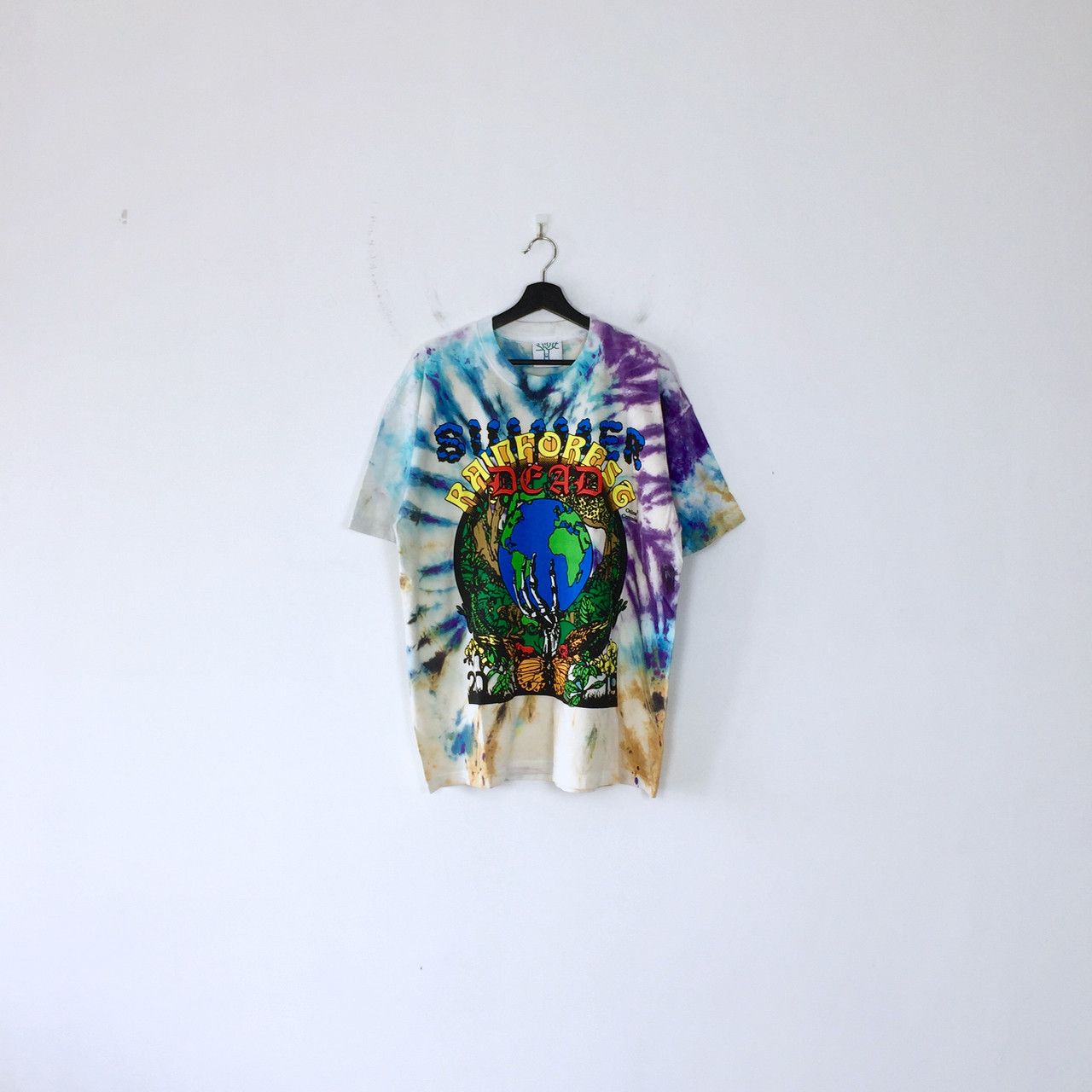 Online Ceramics ONLINE CERAMICS CLIMATE CHANGE IS DEAD SERIOUS TIE-DYE TEE Size US XL / EU 56 / 4 - 1 Thumbnail