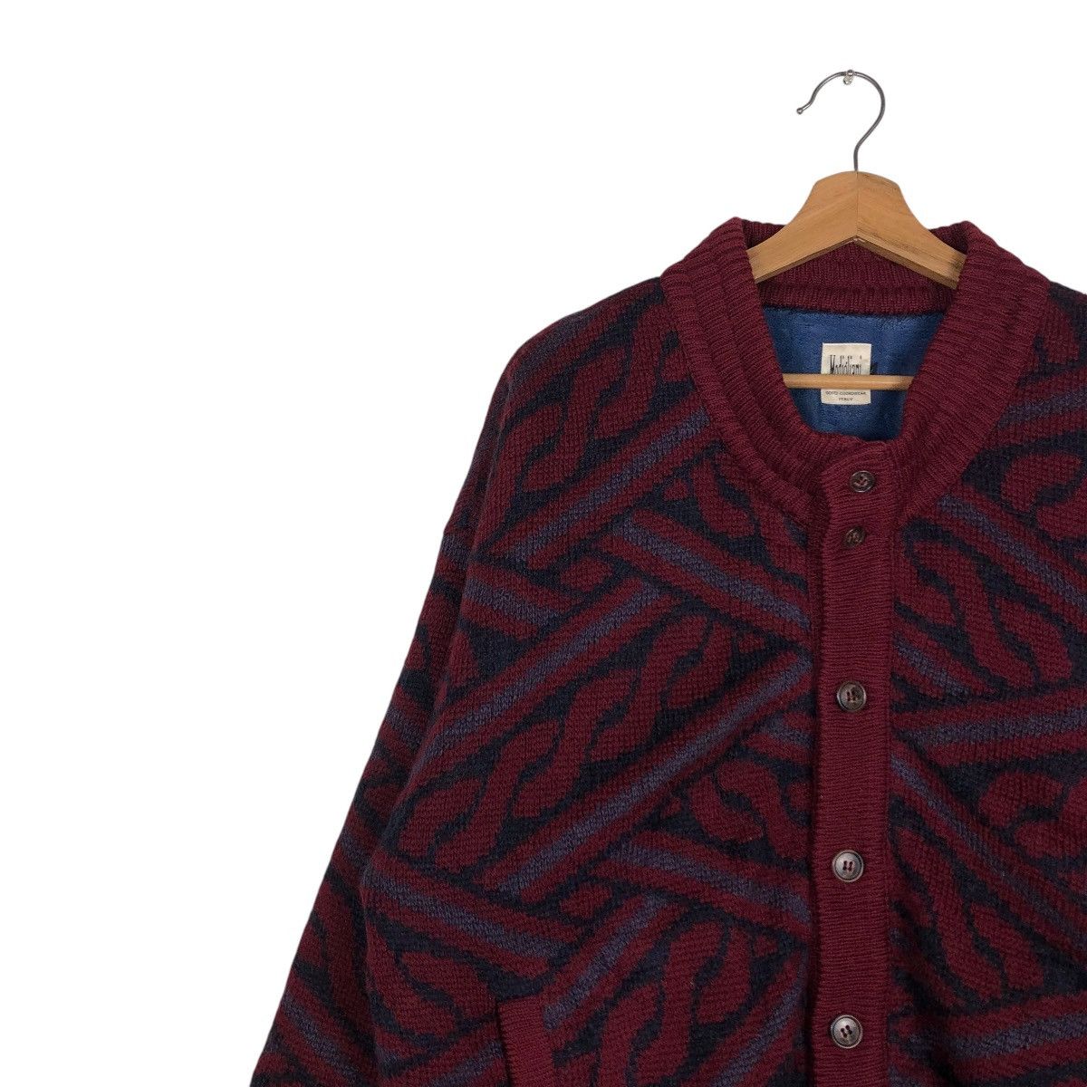 Japanese Brand 🔥VINTAGE CARDIGAN BOMBER JACKET MODIGLIANI ITALY Size US L / EU 52-54 / 3 - 9 Thumbnail