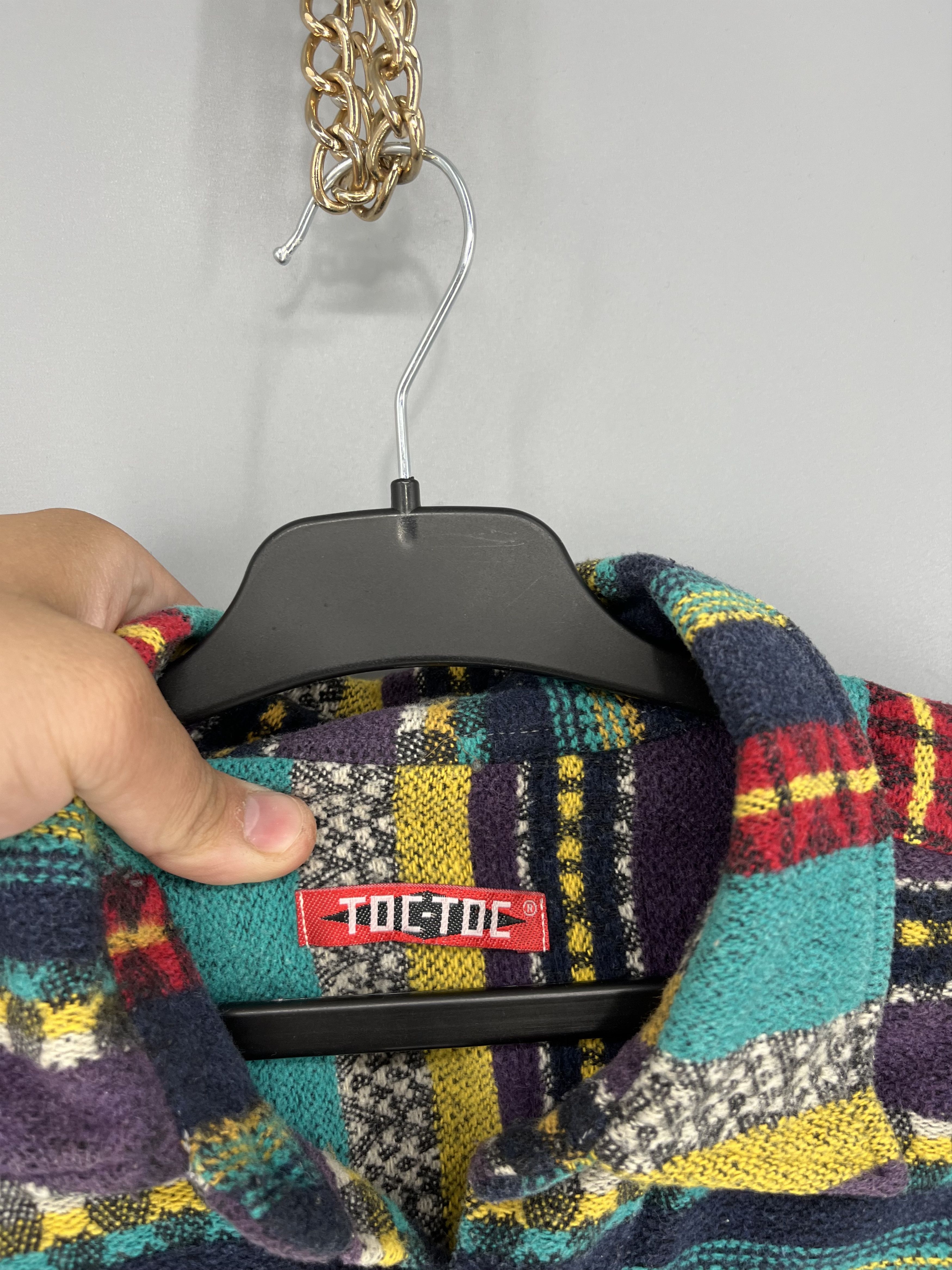Japanese Brand 💥RARE💥Vintage Toc Toc Very Еhick Flannel Coogi Style Size US L / EU 52-54 / 3 - 11 Thumbnail
