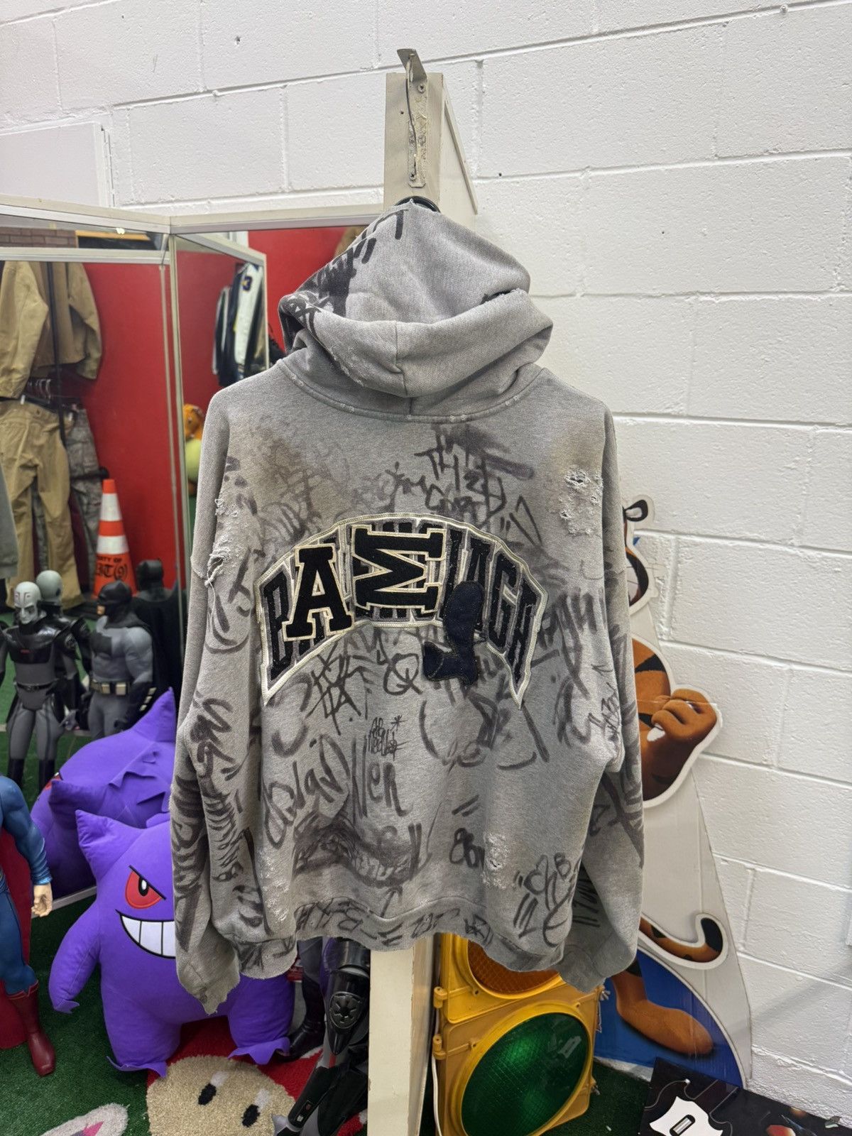 Balenciaga Balenciaga Scribbled Hoodie Size US S / EU 44-46 / 1 - 4 Thumbnail