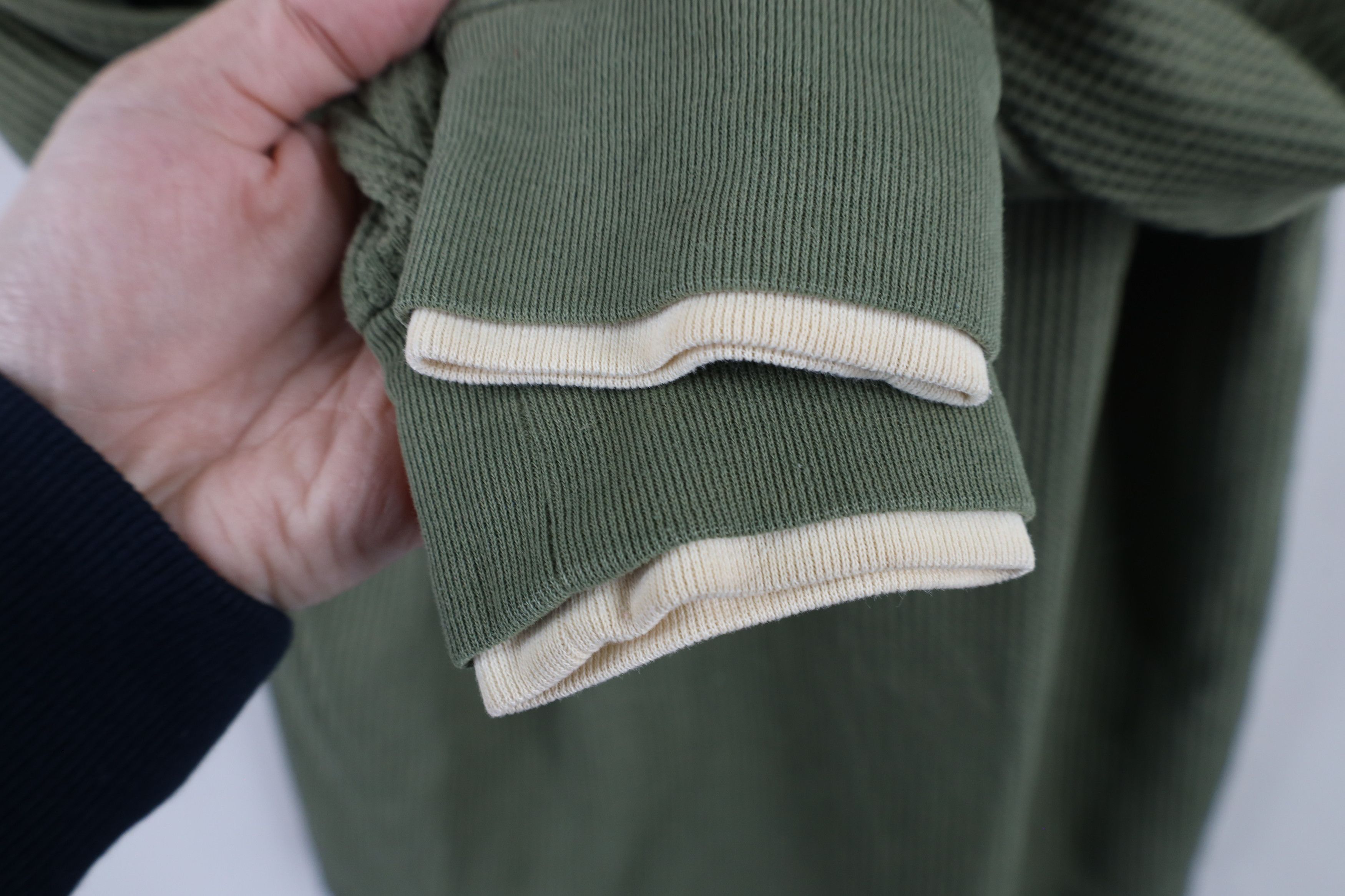 Vintage Vintage 90s Streetwear Layered Thermal Waffle Knit T-Shirt Size M / US 6-8 / IT 42-44 - 9 Thumbnail