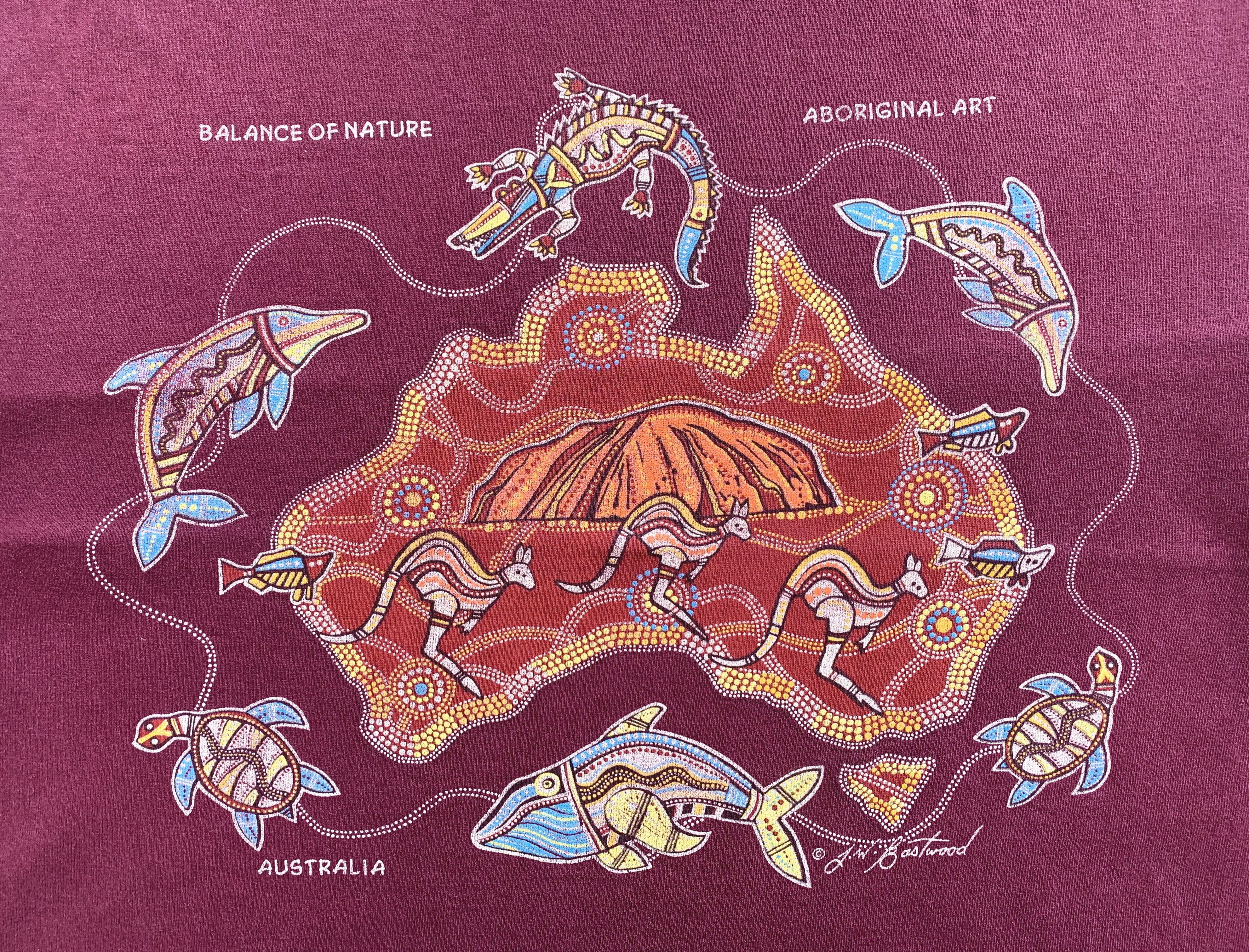 Other Y2K AUSTRALIA T Shirt JW Eastwood Aboriginal Art Tee Mozaic Size US M / EU 48-50 / 2 - 4 Thumbnail