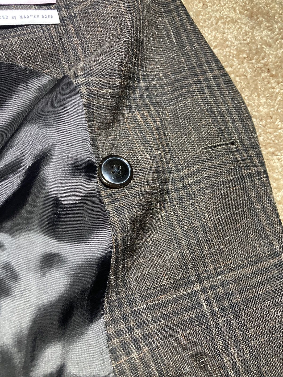 Martine Rose SS20 Martine Rose Prince of Wales Tailored Suit Jacket 2020 Size 46R - 9 Thumbnail