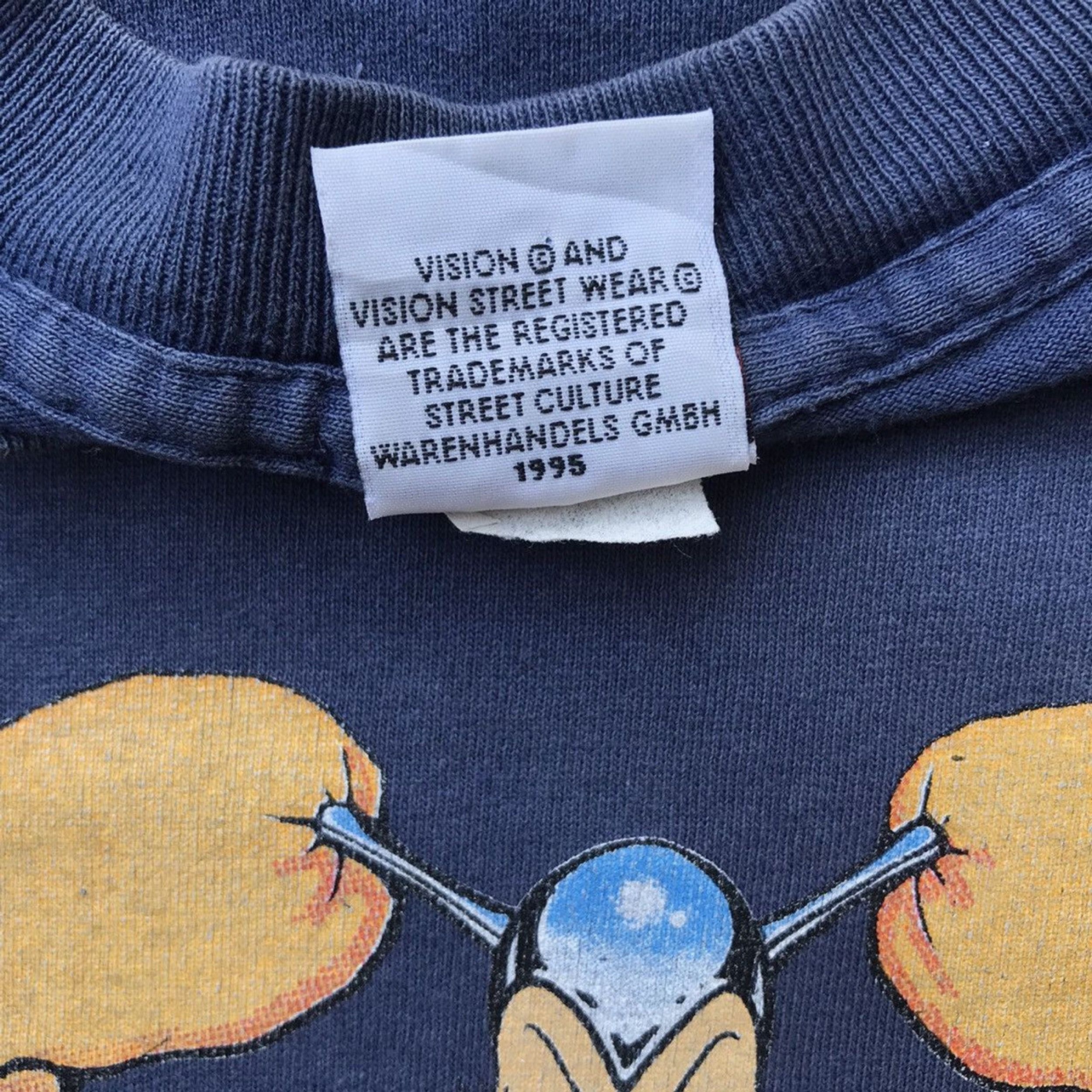 Vision Streetwear Vintage 90s Vision Streetwear Skateboards T-shirt Cyber V Size US L / EU 52-54 / 3 - 6 Thumbnail
