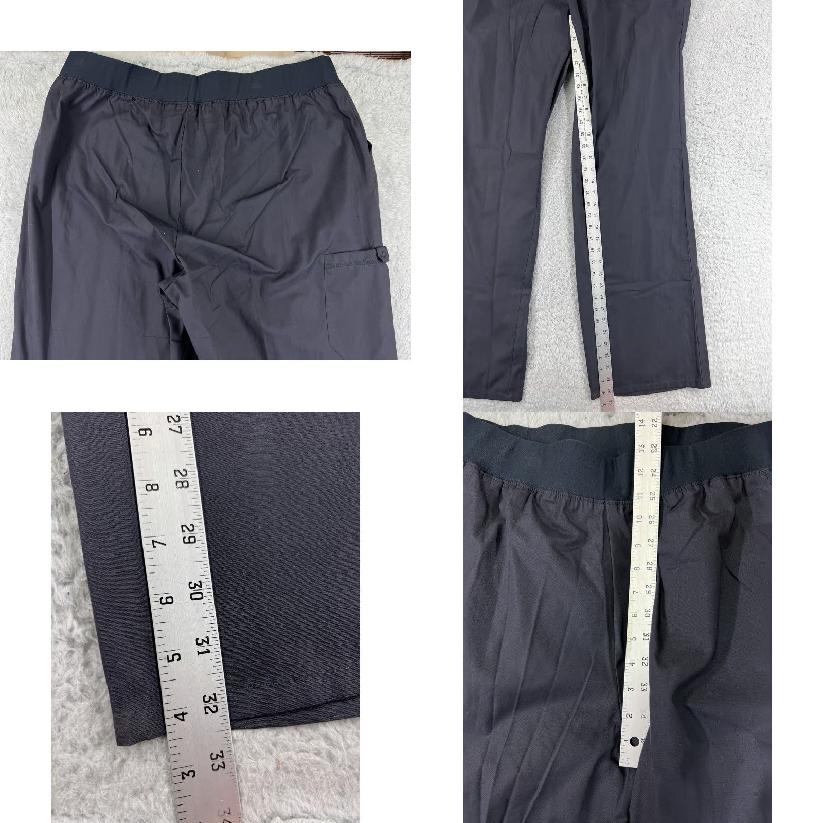 Cherokee Cherokee Scrub Pants Adult 2XL Gray Polyester Bottom Cargo Pocket Unisex Medical Shirt? Size US 39 - 8 Thumbnail