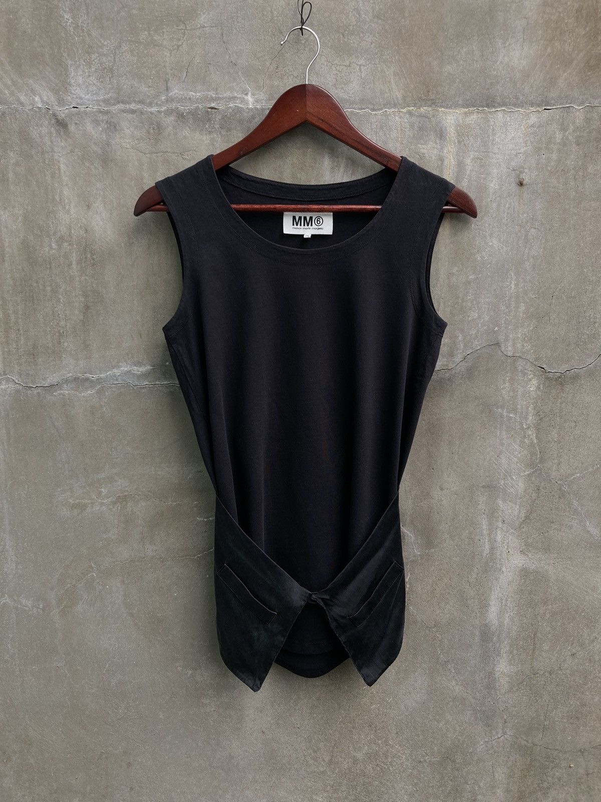 image of Maison Margiela Sleeveless Blouse in Black, Women's (Size Small)