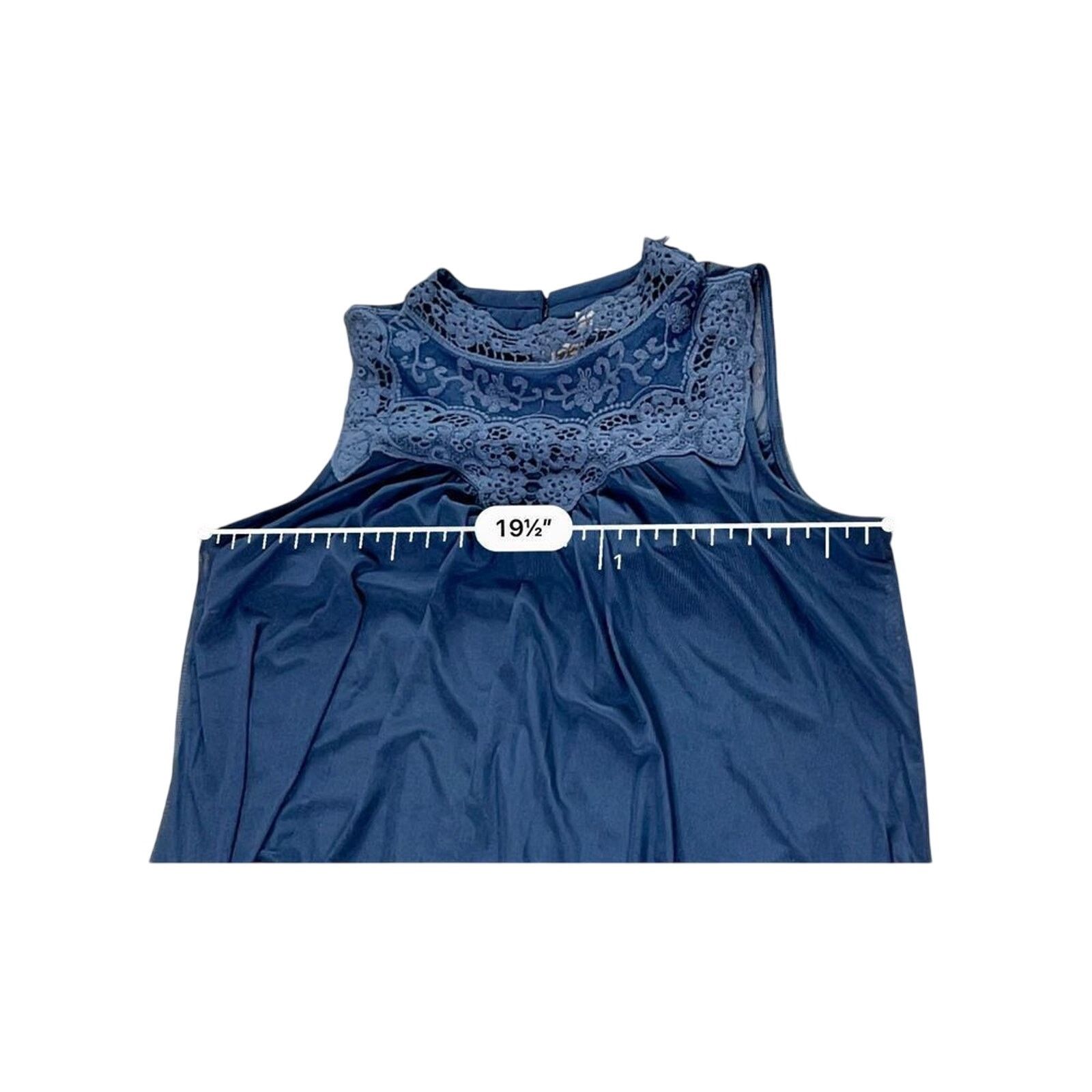 Other Altar'd State Blue Lace Sleeveless Dress MEDIUM Cottagecore Size M / US 6-8 / IT 42-44 - 7 Thumbnail