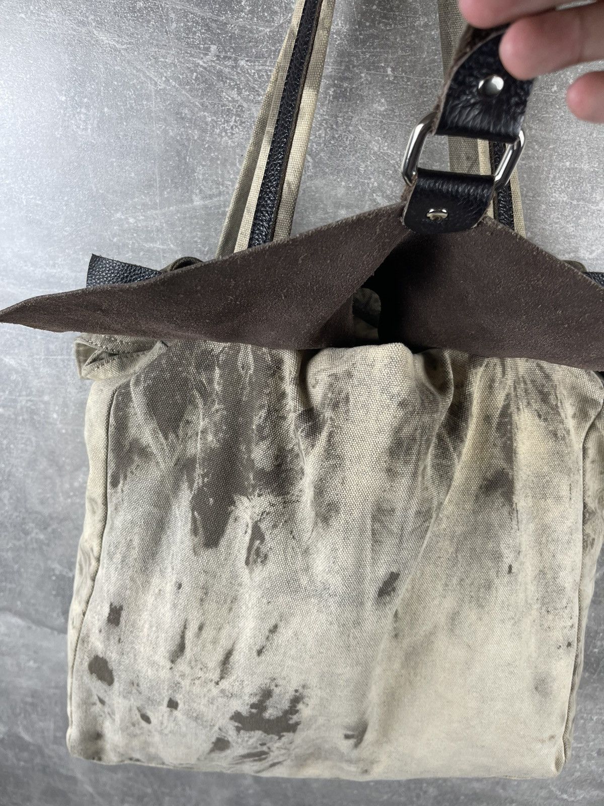 Other Artisan Avant Garde Canvas Tote Bag Distressed Dye Effect Size ONE SIZE - 9 Thumbnail